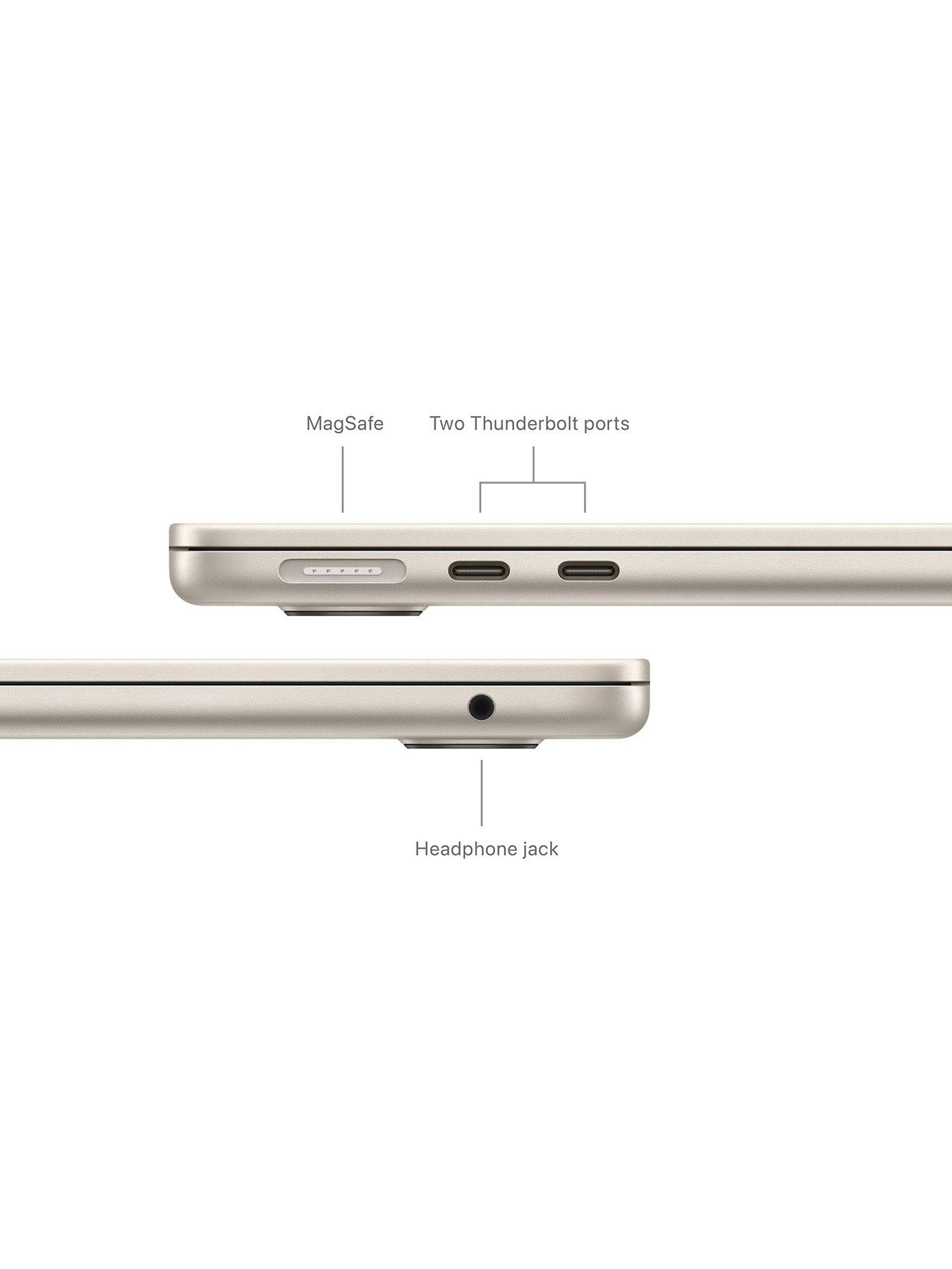 Image 5 of 8 of Apple MacBook Air (M3, 2024) 13-inch&nbsp;with 8-core CPU and 10-core GPU, 16GB Unified Memory, 512GB SSD - Starlight
