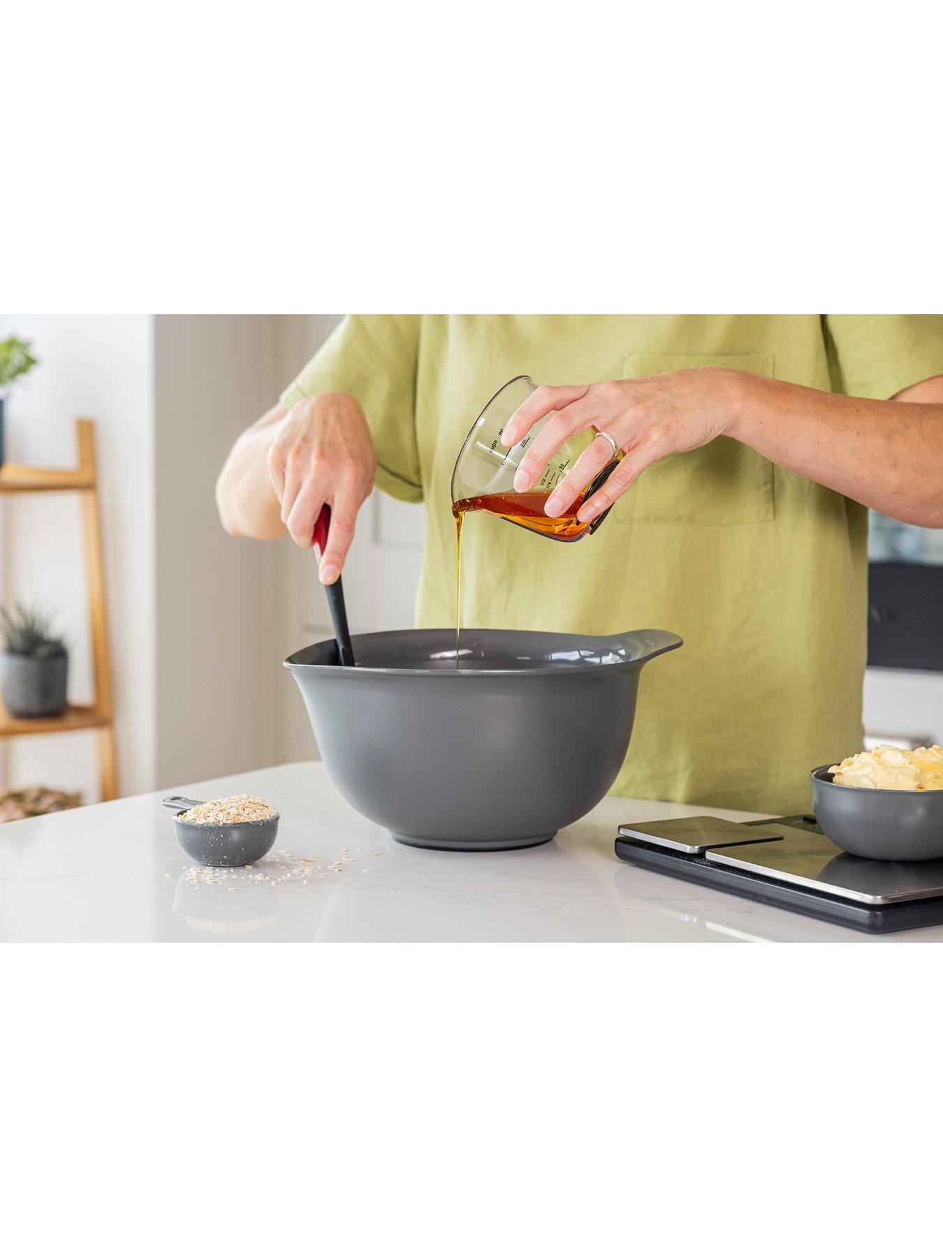 Image 3 of 7 of KitchenAid 3pc Nesting Mixing Bowl Set - Charcoal Grey