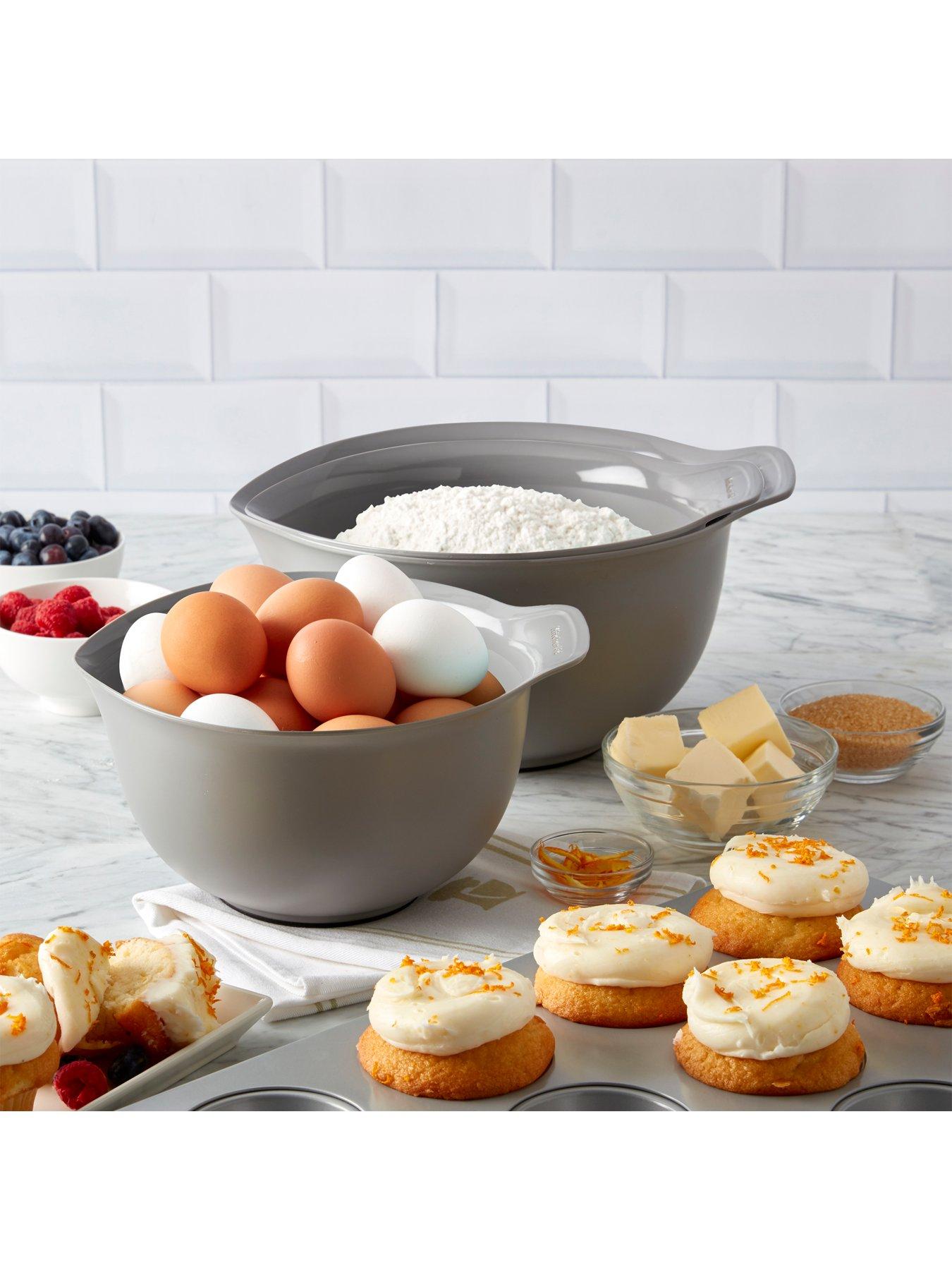 Image 5 of 7 of KitchenAid 3pc Nesting Mixing Bowl Set - Charcoal Grey