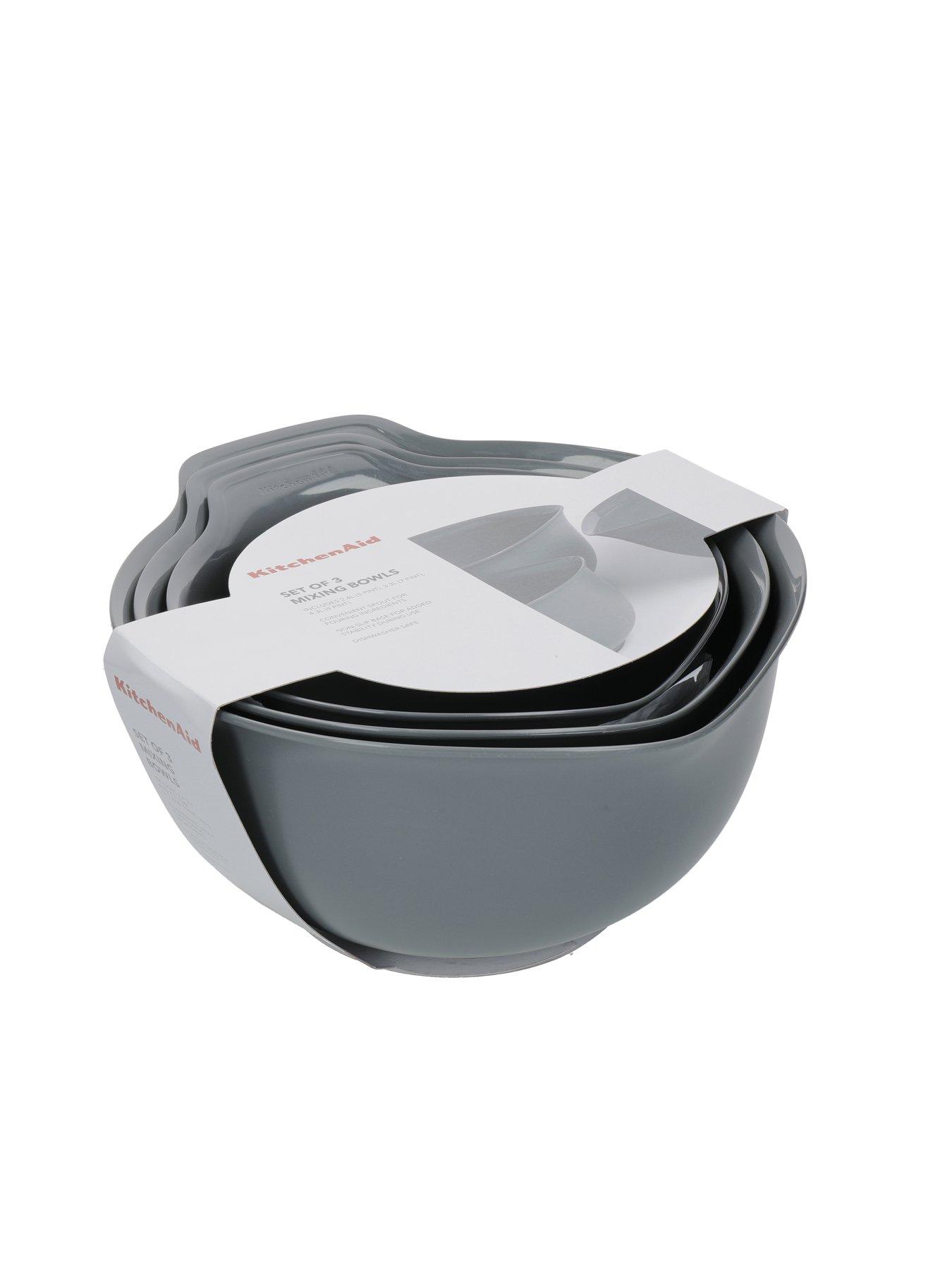 Image 7 of 7 of KitchenAid 3pc Nesting Mixing Bowl Set - Charcoal Grey