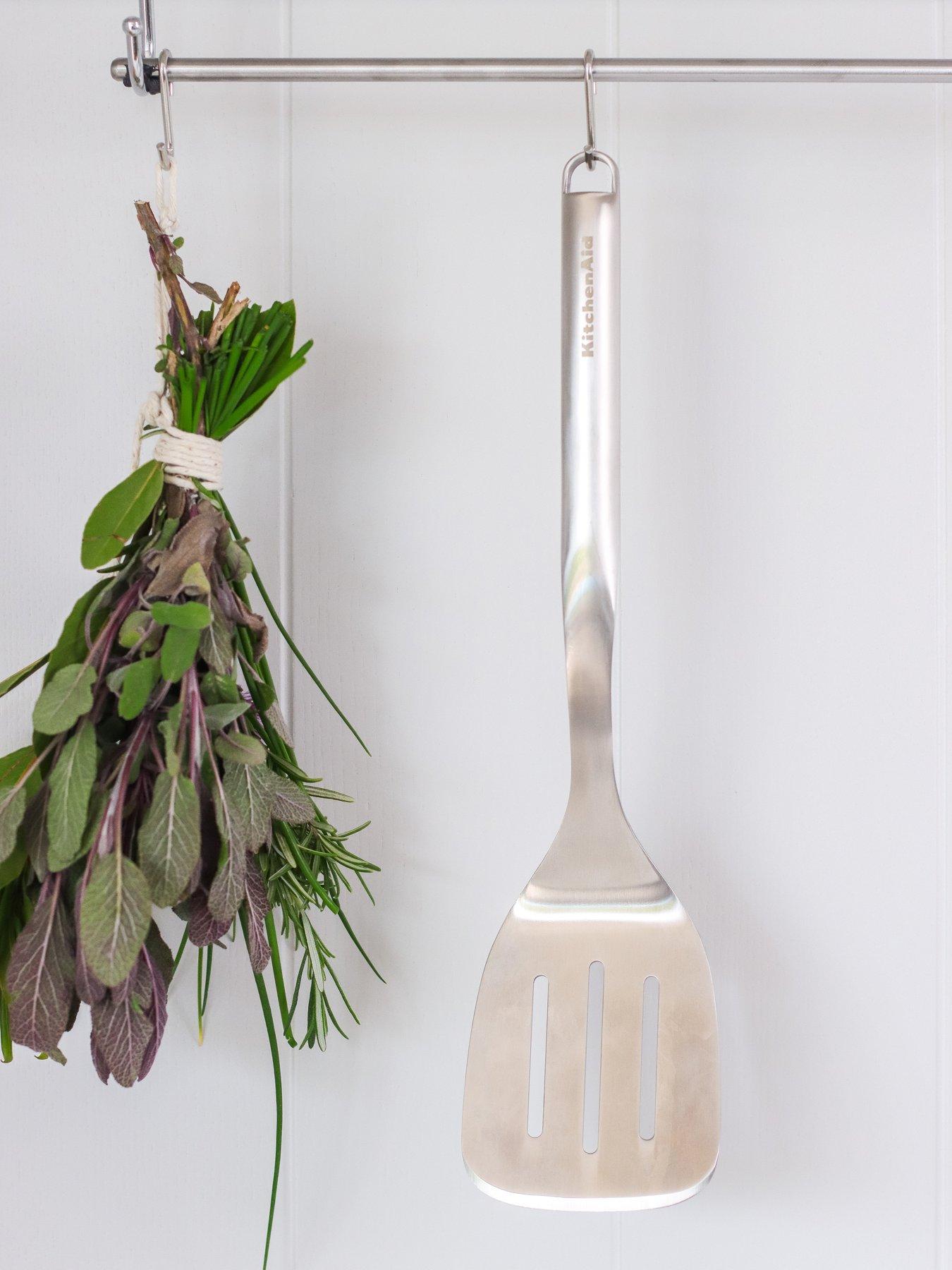 KitchenAid Premium Stainless Steel Pasta Fork - Ideal For Serving & Draining, Dishwasher Safe