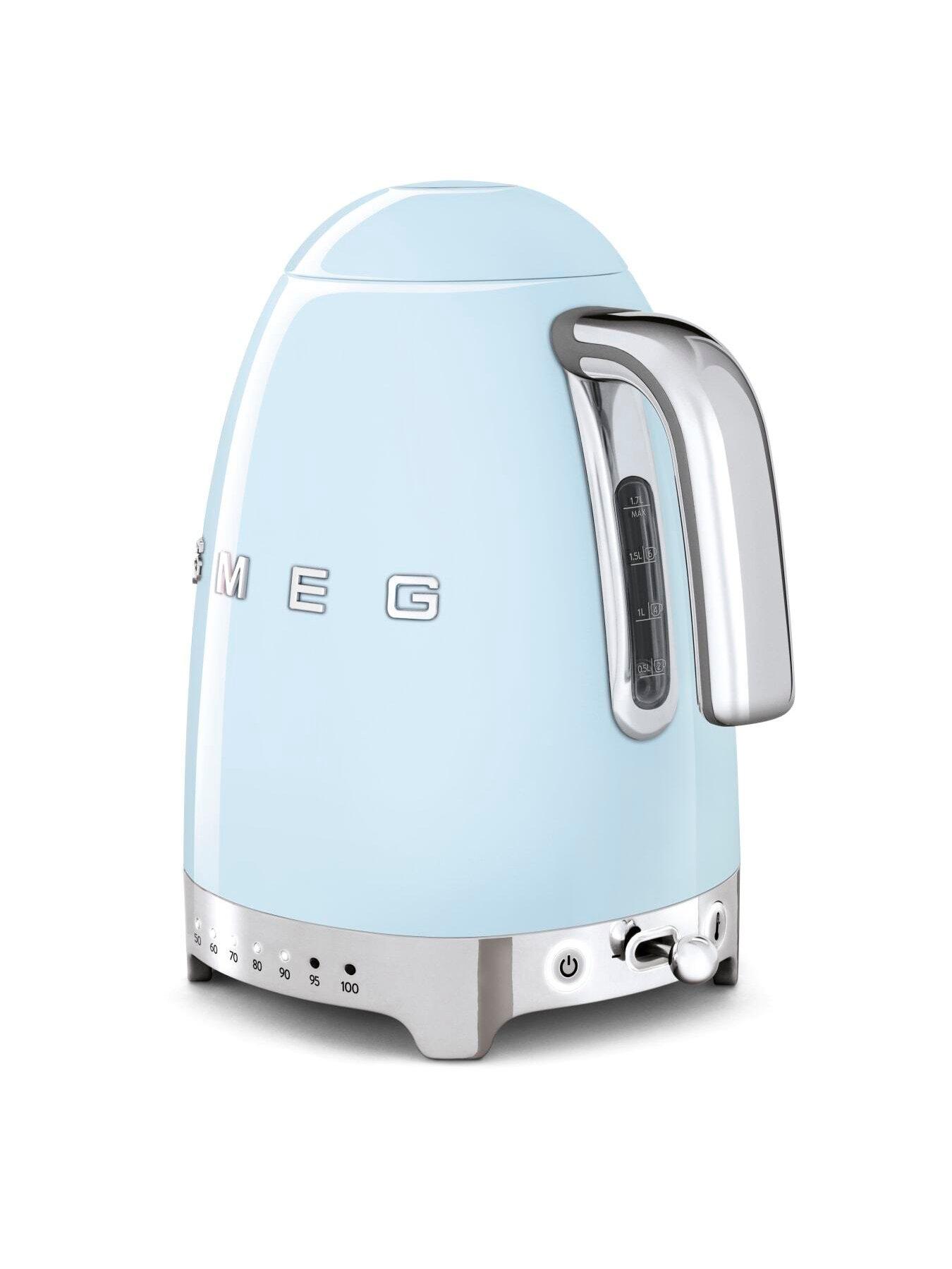 Image 3 of 4 of Smeg KLF04 Retro Style Jug Kettle, 3000W, 1.7L - Pastel Blue