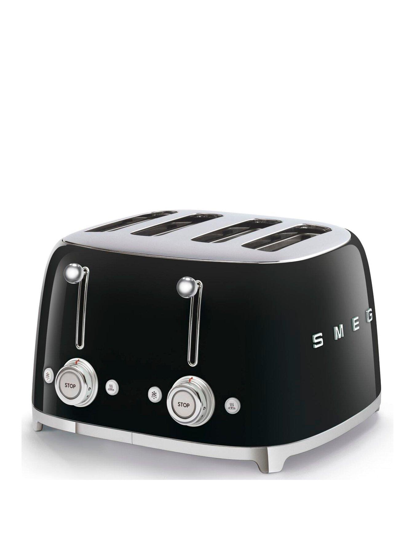 Image 1 of 6 of Smeg TSF03 Retro Style 4-Slice Toaster, 2000W - Black