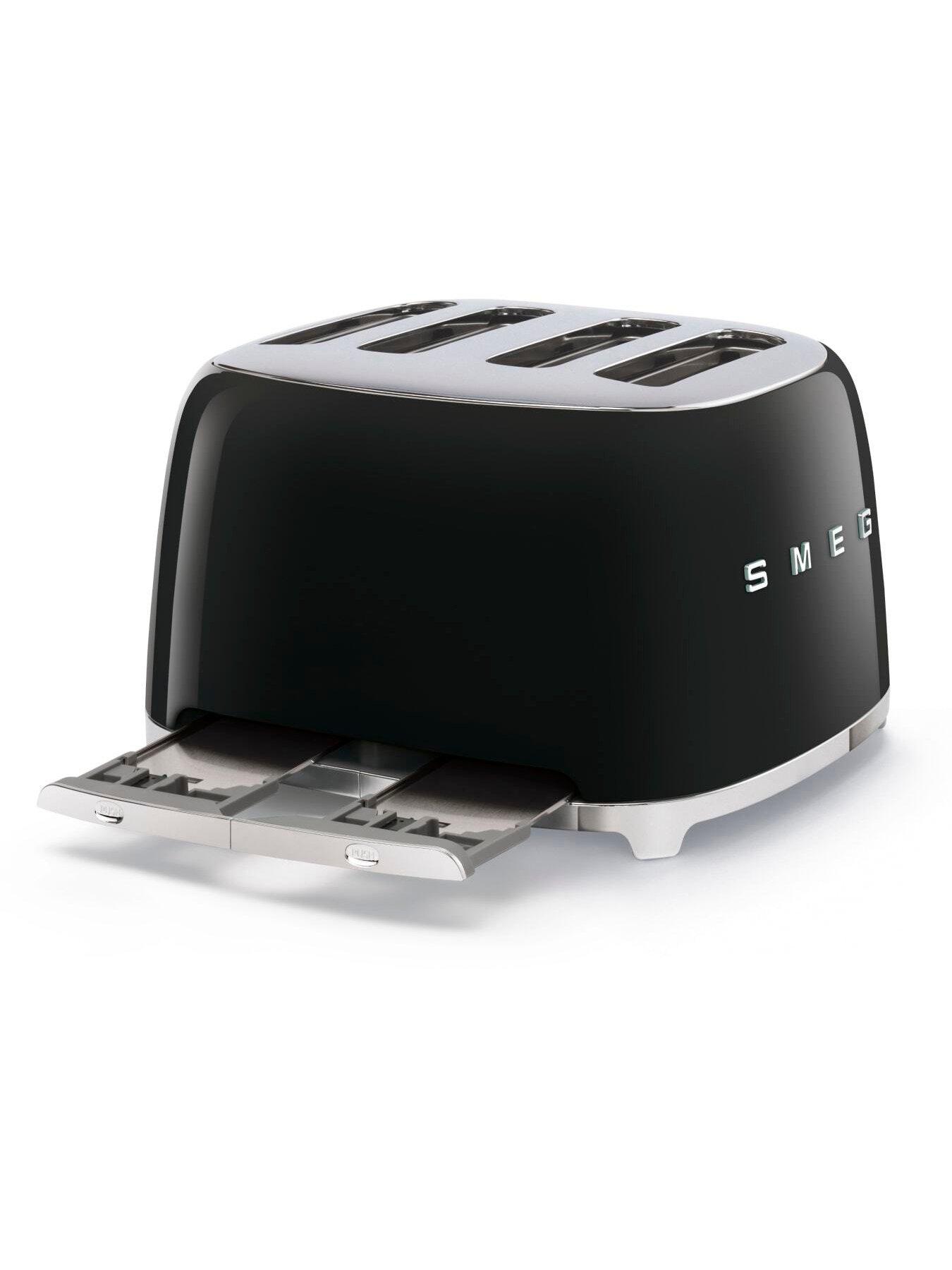 Image 3 of 6 of Smeg TSF03 Retro Style 4-Slice Toaster, 2000W - Black