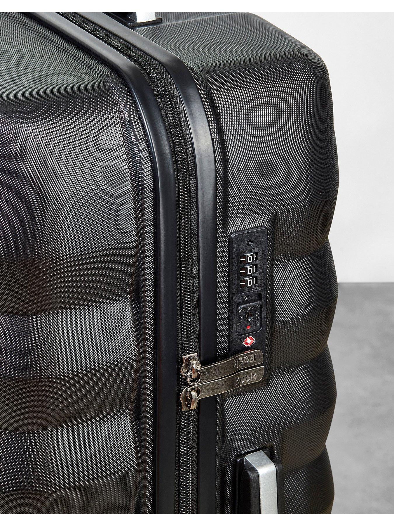 Image 5 of 5 of Rock Luggage Berlin 8 Wheel Hardshell Medium Suitcase - Black