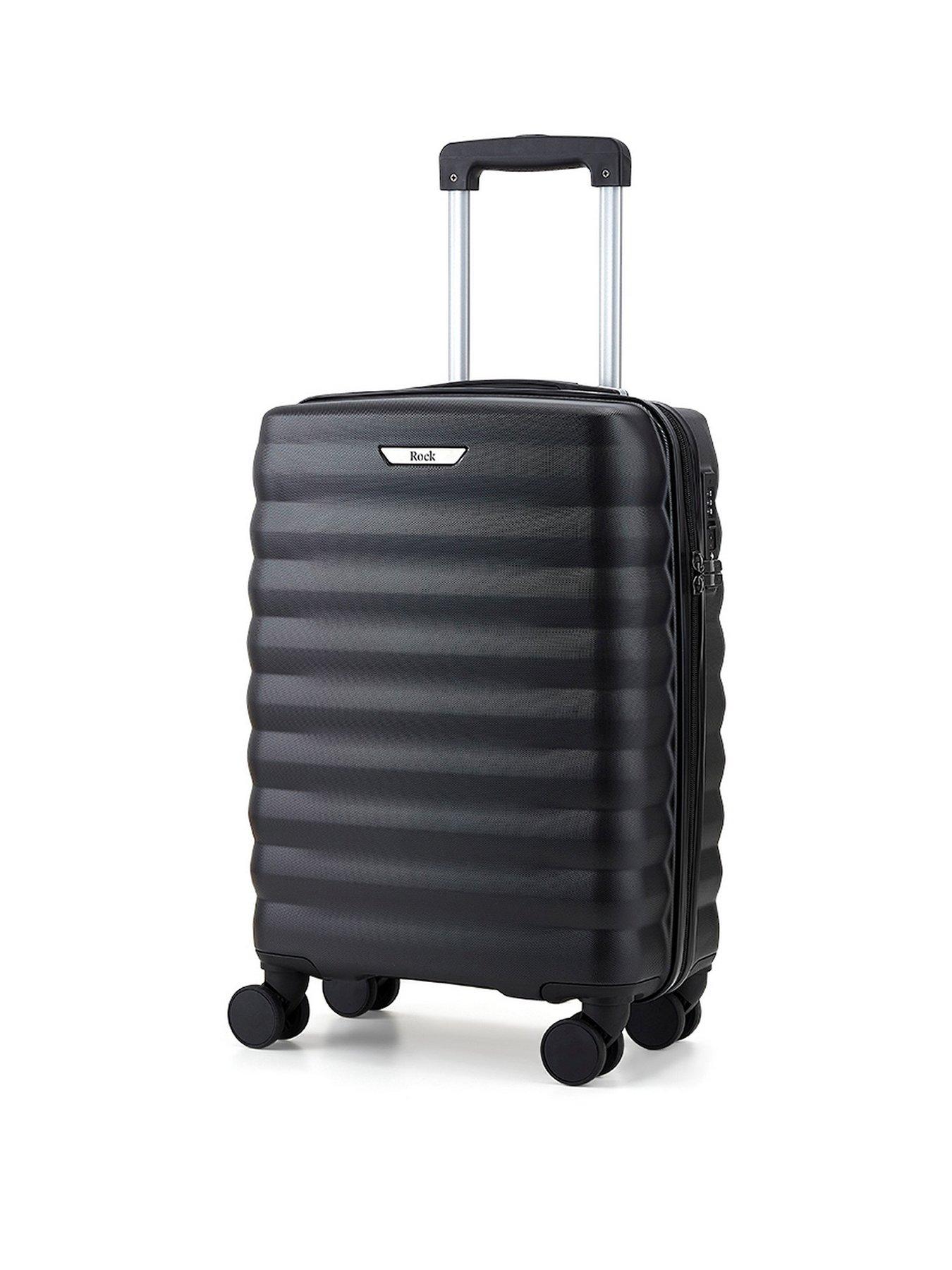 rock-luggage-berlin-8-wheel-hardshell-small-cabin-suitcase-blackfront