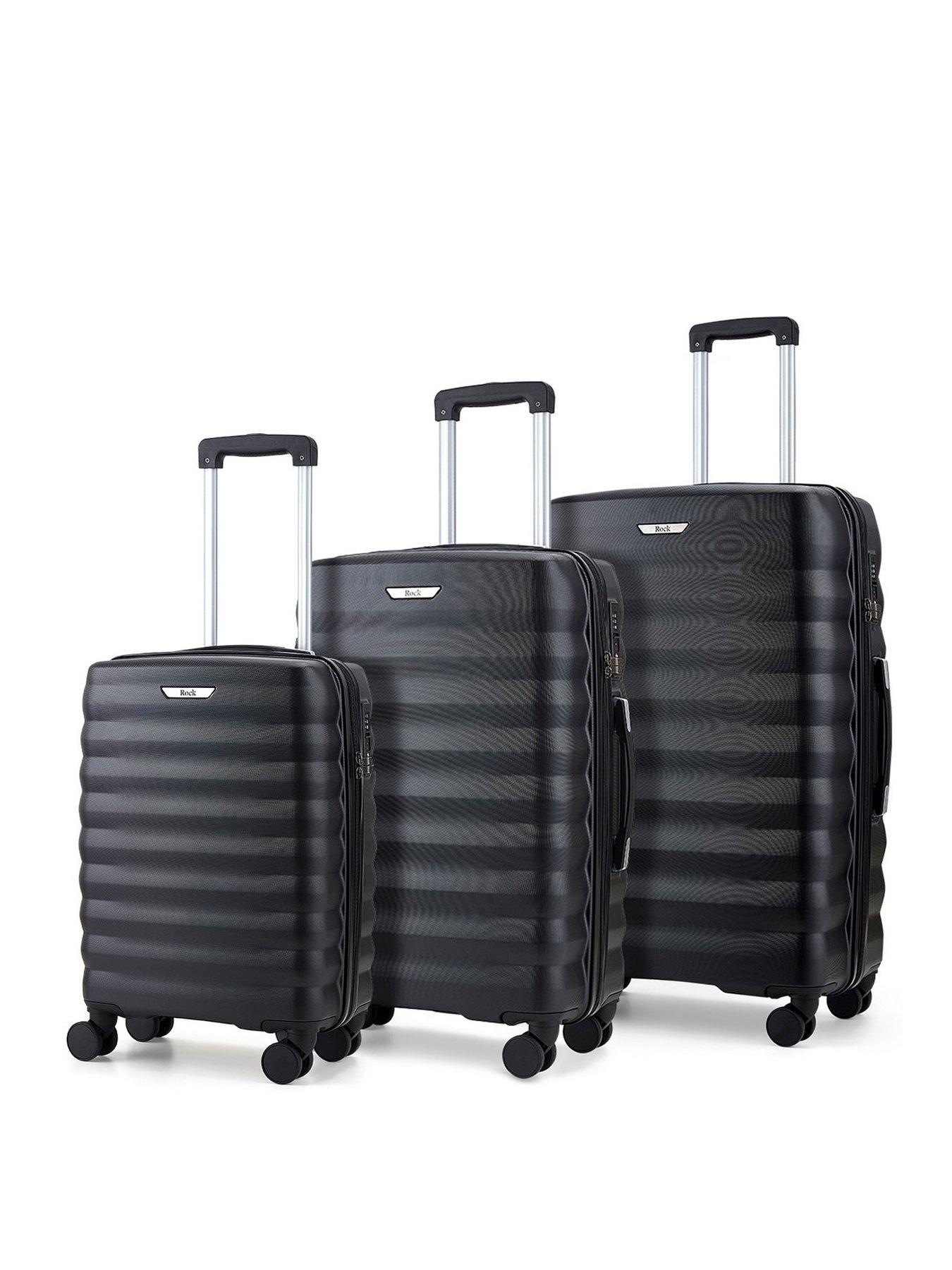 rock-luggage-berlin-8-wheel-hardshell-3pc-suitcase-set-blackfront