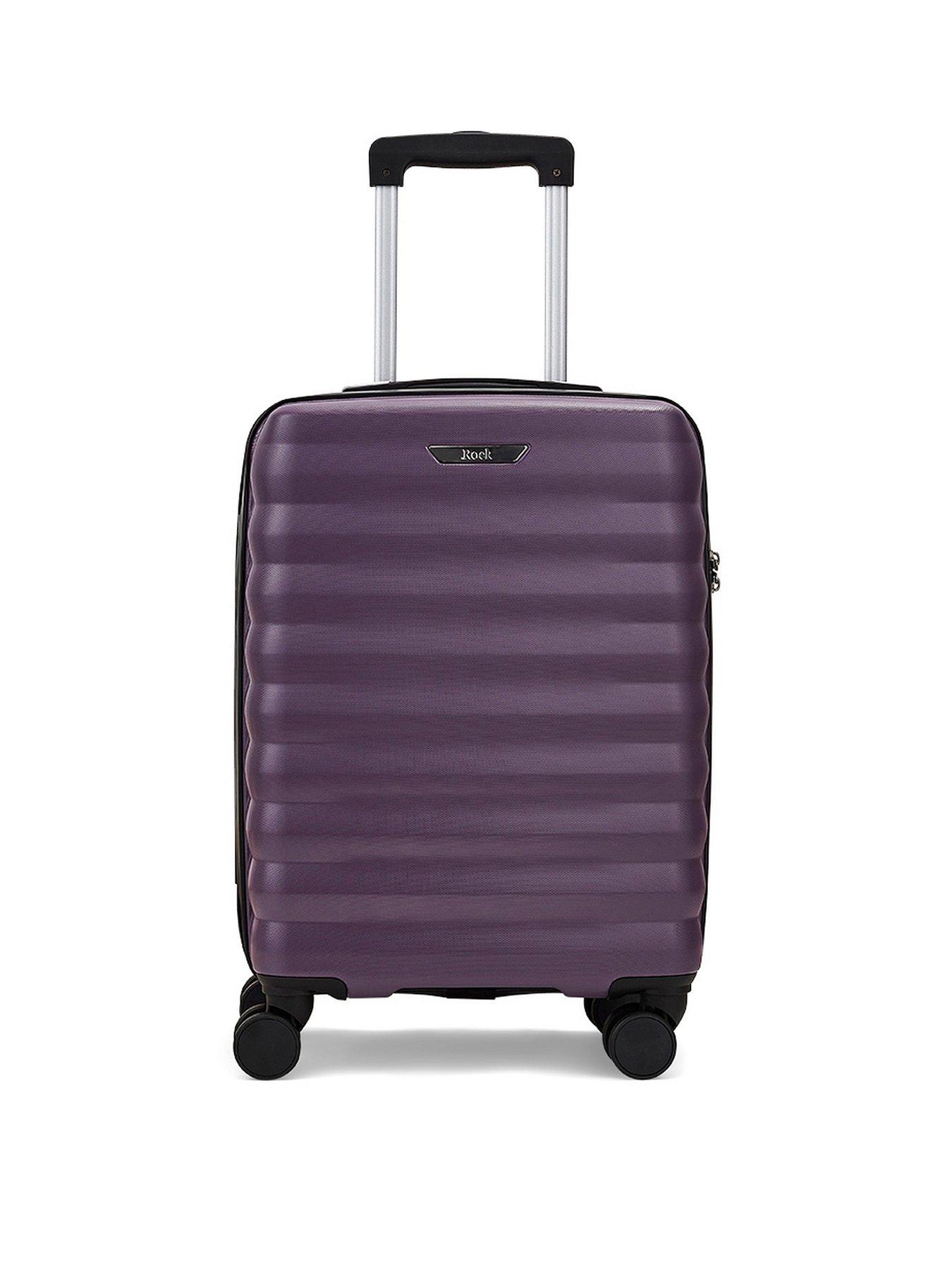 rock-luggage-berlin-8-wheel-hardshell-small-cabin-suitcase-purplestillFront