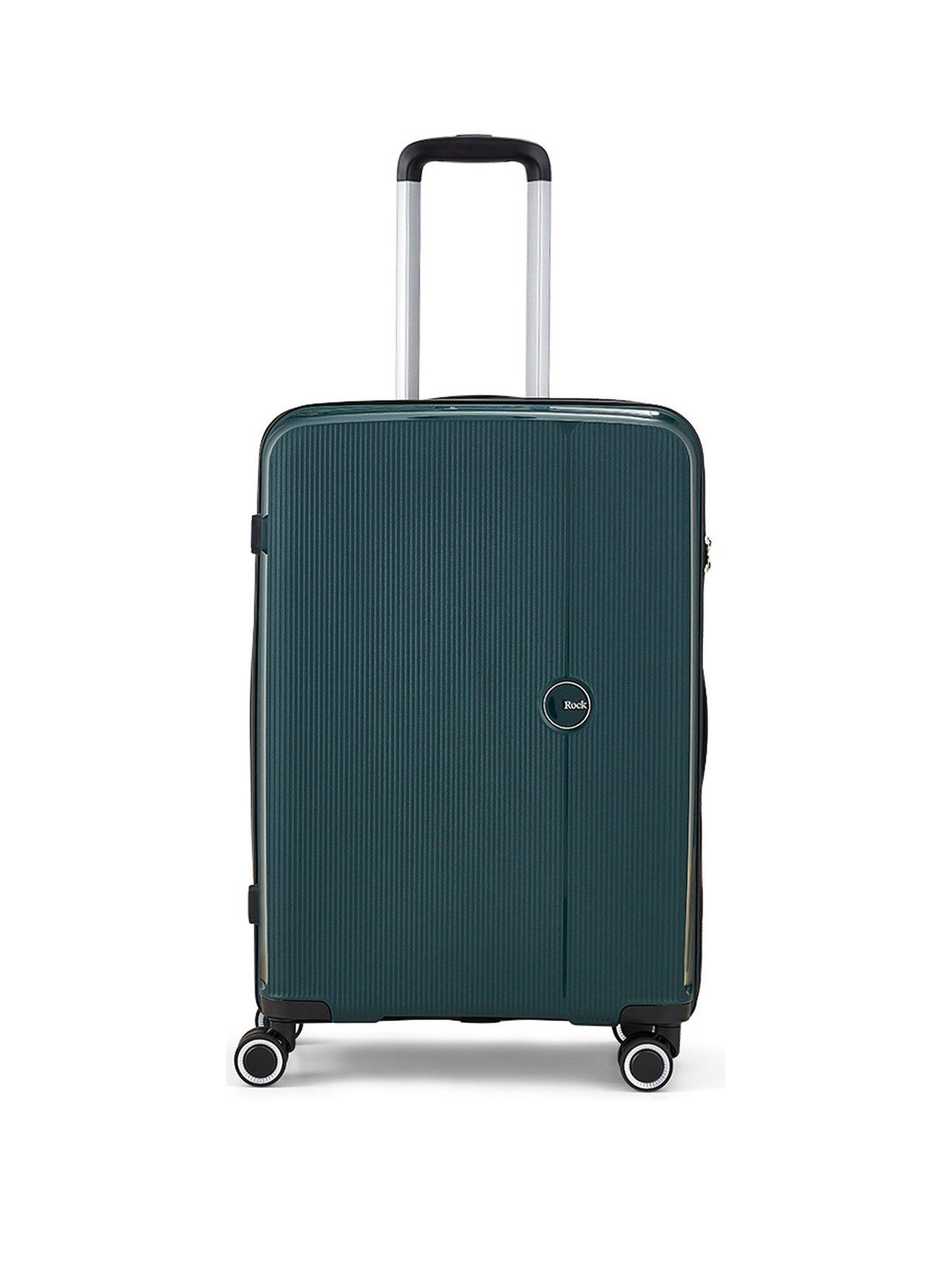 rock-luggage-hudson-8-wheel-pp-hardshell-medium-suitcase-dark-greenstillFront