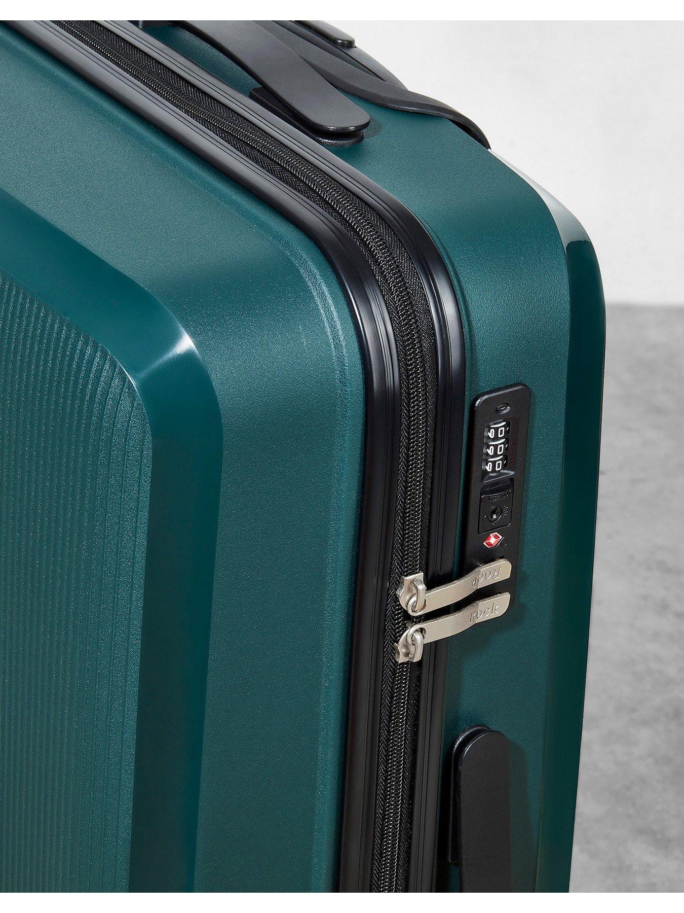 rock-luggage-hudson-8-wheel-pp-hardshell-medium-suitcase-dark-greendetail