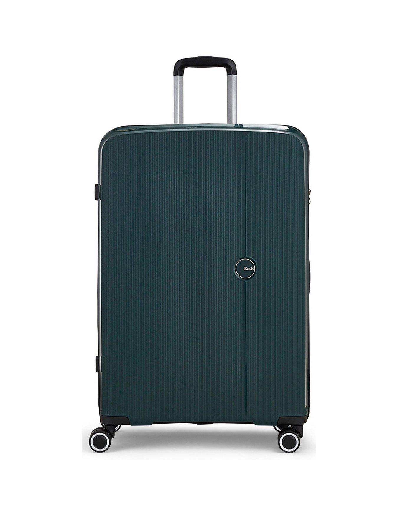 rock-luggage-hudson-8-wheel-pp-hardshell-large-suitcase-dark-greenstillFront