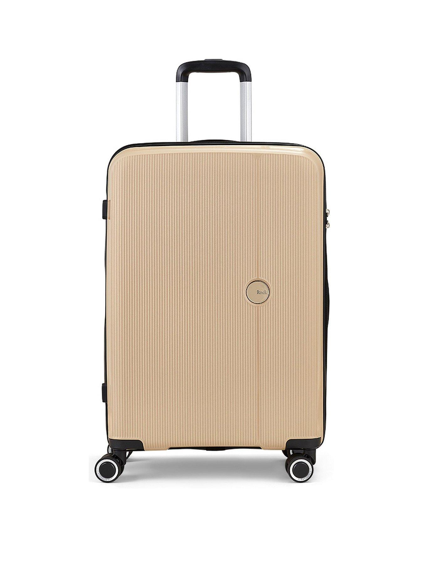 rock-luggage-hudson-8-wheel-pp-hardshell-medium-suitcase-champagnestillFront