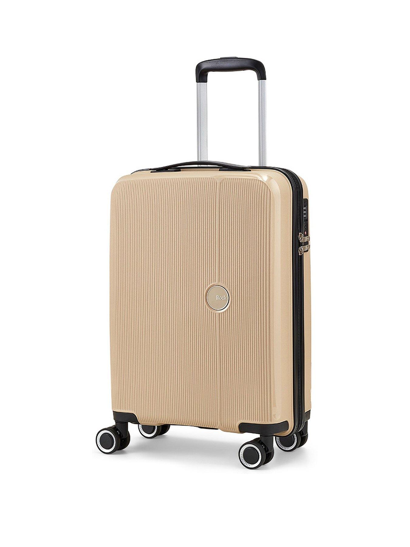 rock-luggage-hudson-8-wheel-pp-hardshell-small-cabin-suitcase-champagne