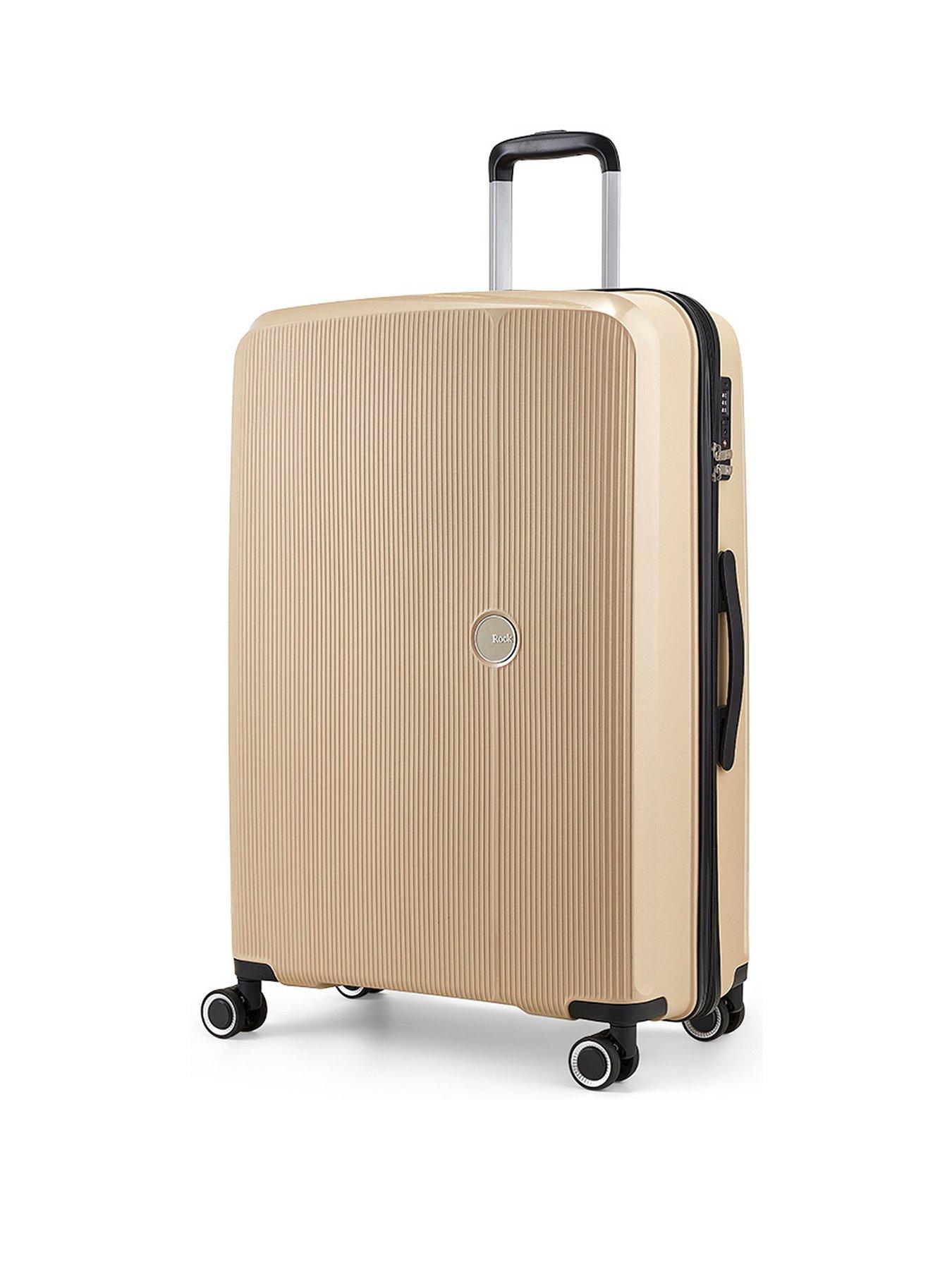 rock-luggage-hudson-8-wheel-pp-hardshell-3pc-suitcase-set-champagnestillFront