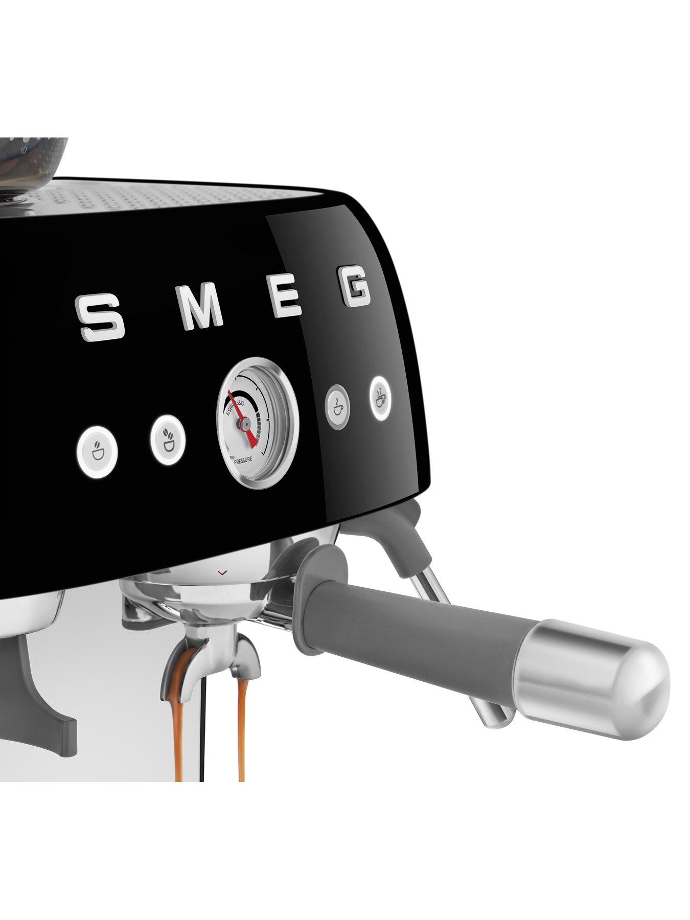 Image 4 of 7 of Smeg EGF03 Retro Style Espresso Coffee Machine with Grinder, 2.4L, 1650W - Black