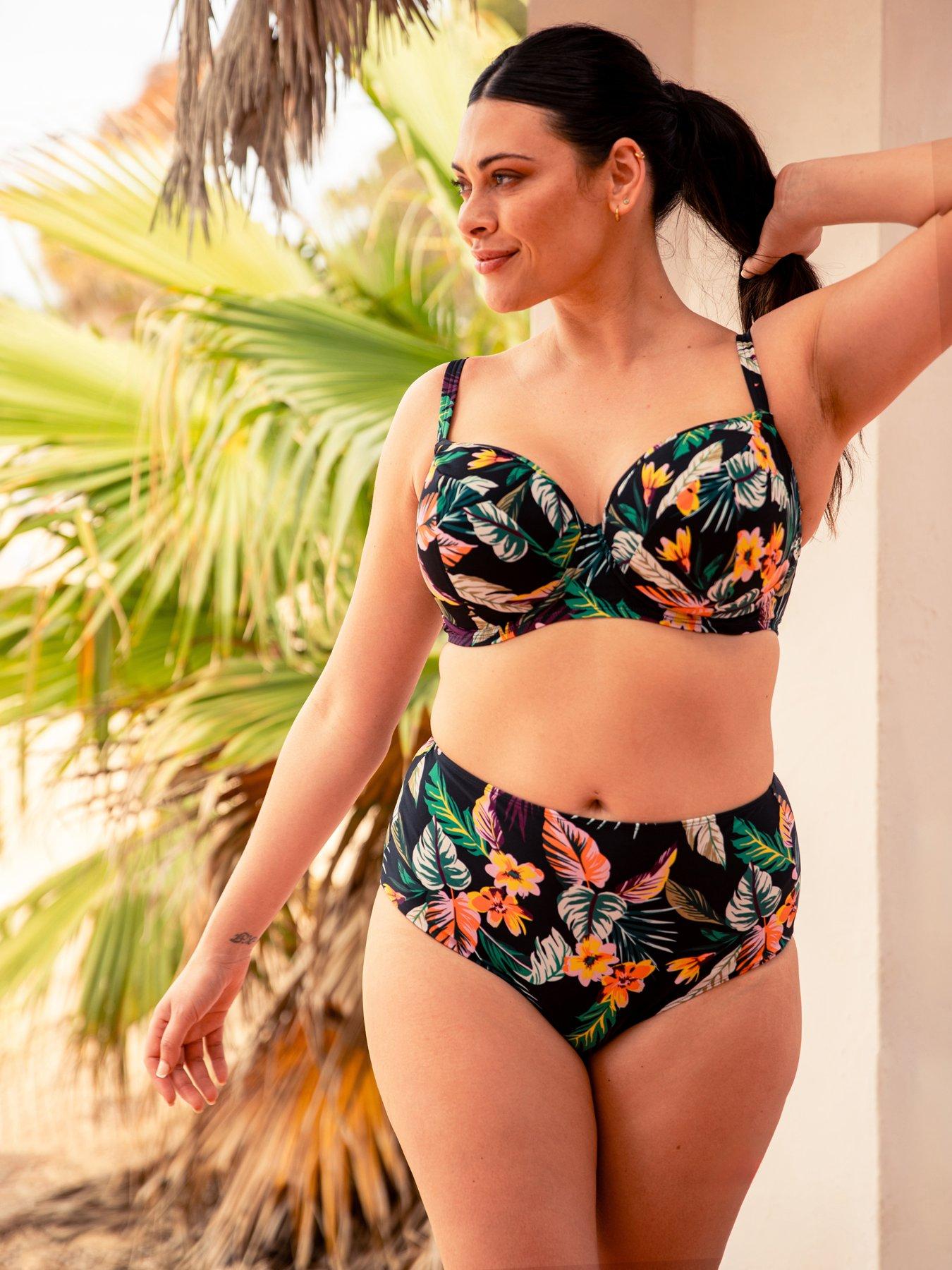 curvy-kate-cuba-libre-bandeau-bikini-top-print-mix