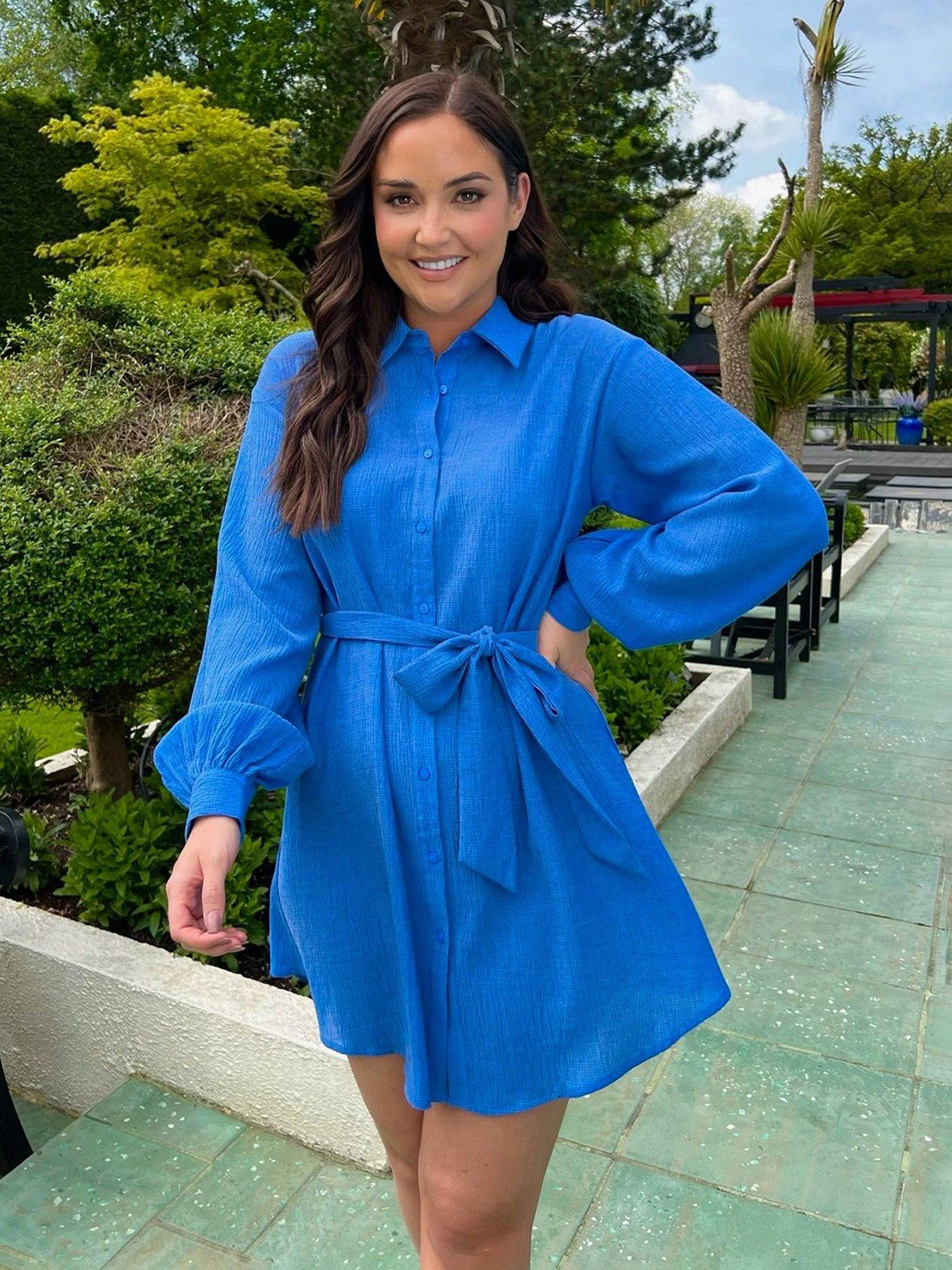 in-the-style-jac-jossa-textured-belted-shirt-dress-blue