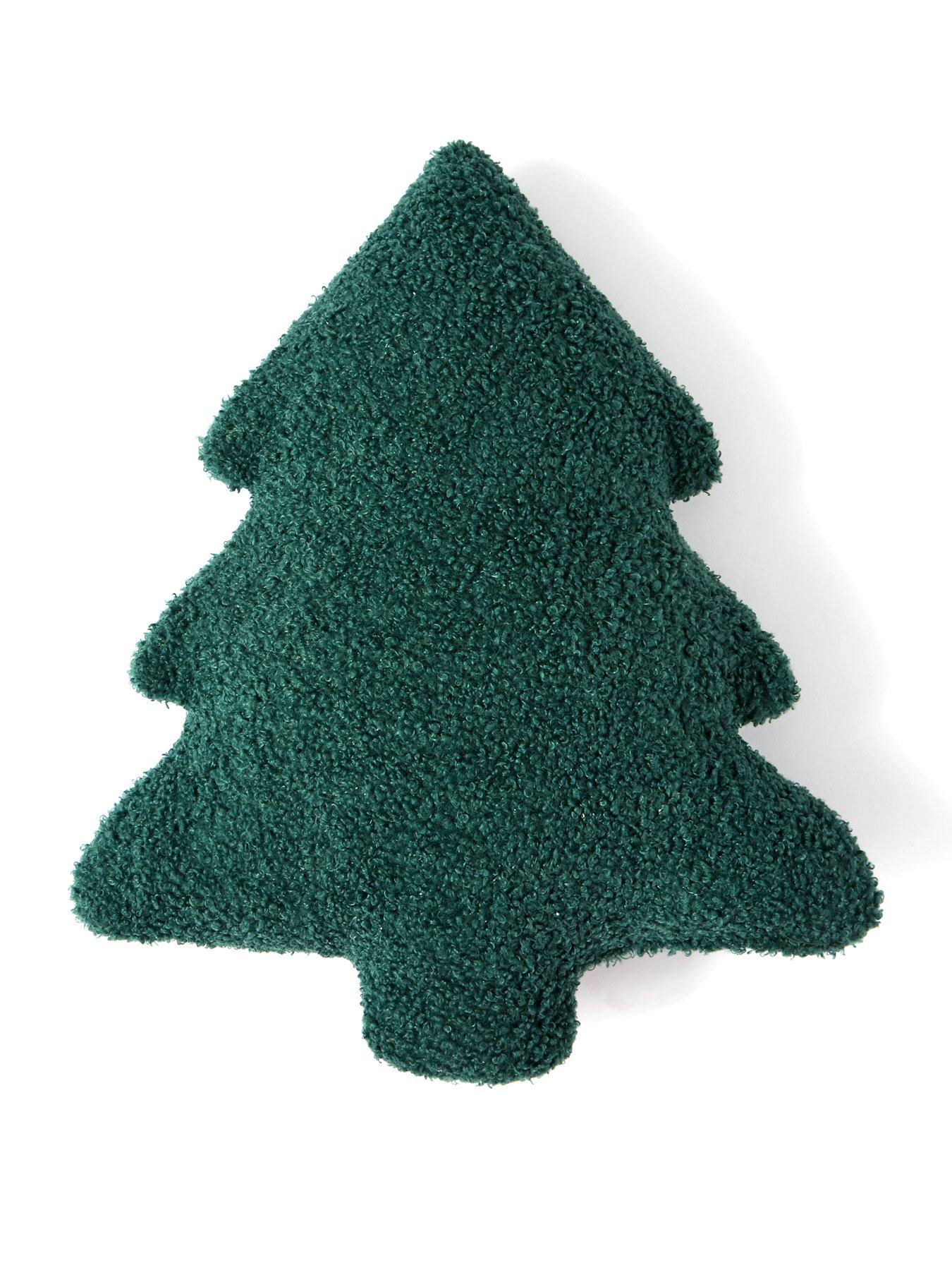 Image 3 of 4 of The Very Collection Boucle Christmas Tree-Shaped Cushion