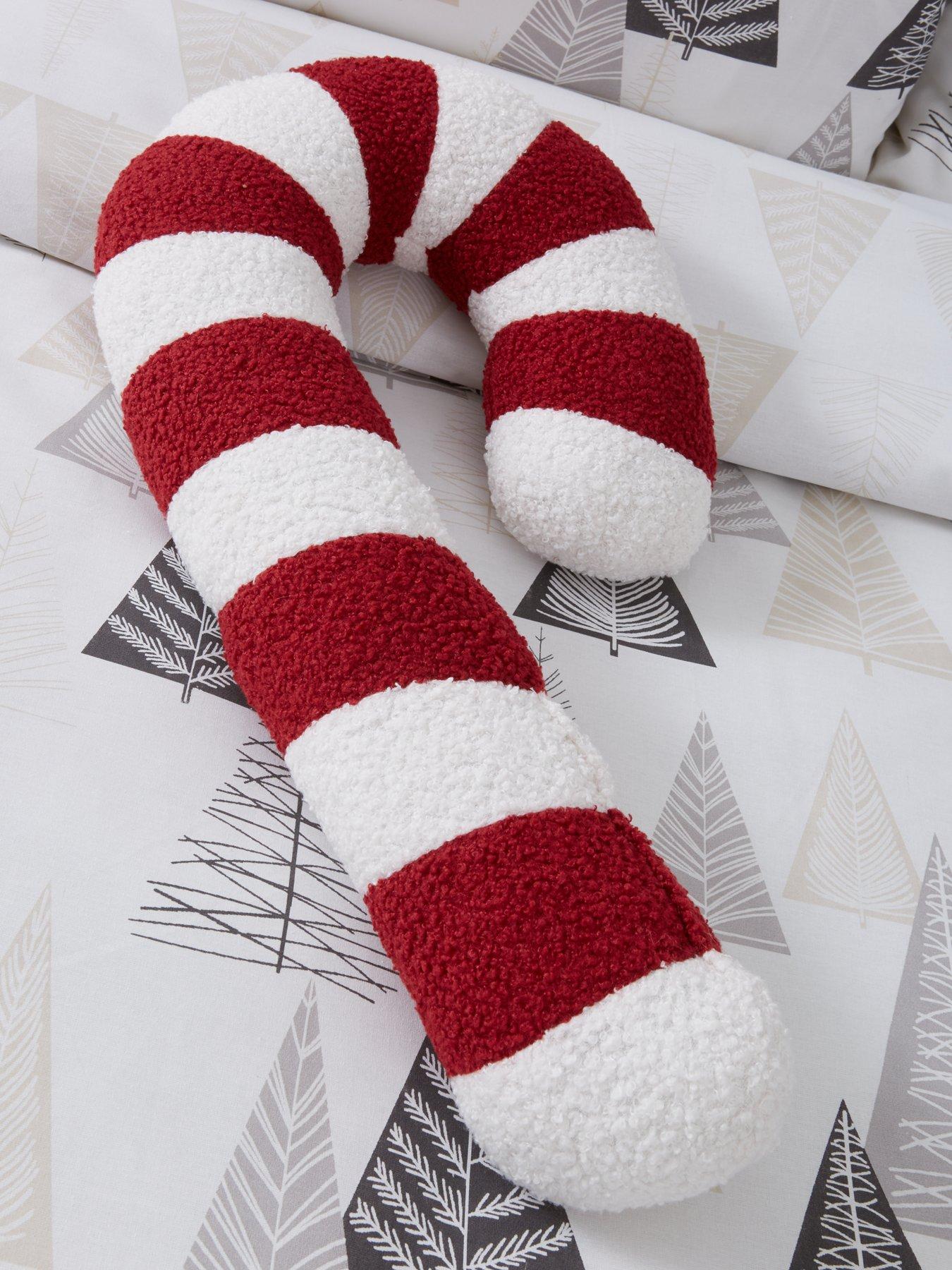 very-home-boucle-candy-cane-shaped-christmas-cushionback