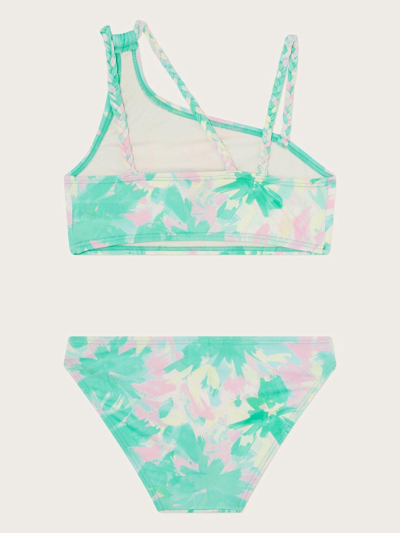 Image 2 of 3 of Monsoon Girls Splash Palm Bikini - Green