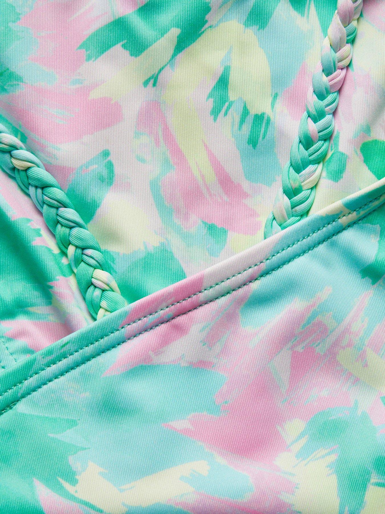 Image 3 of 3 of Monsoon Girls Splash Palm Bikini - Green