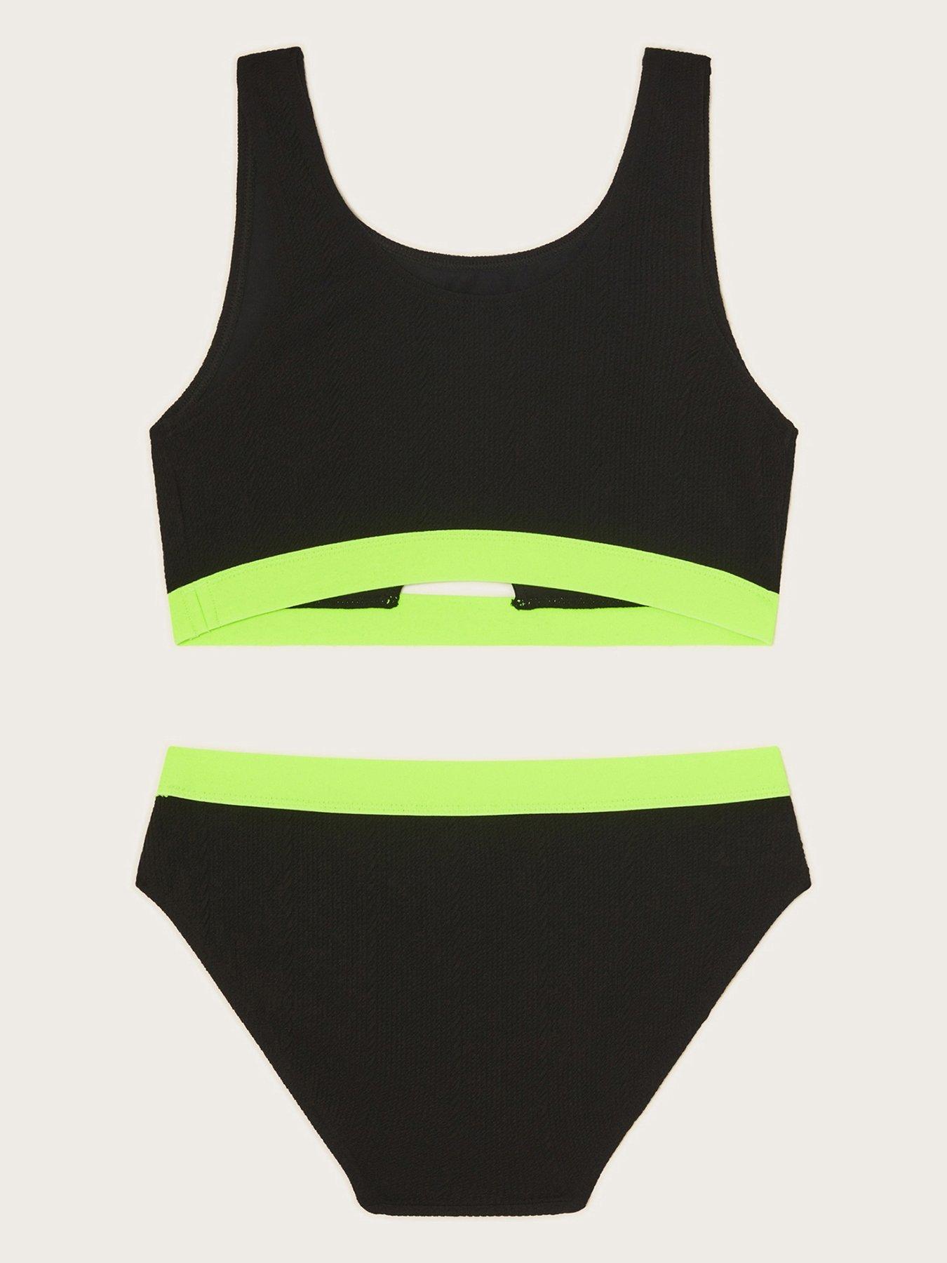Image 2 of 3 of Monsoon Girls Storm Texture Bikini - Black