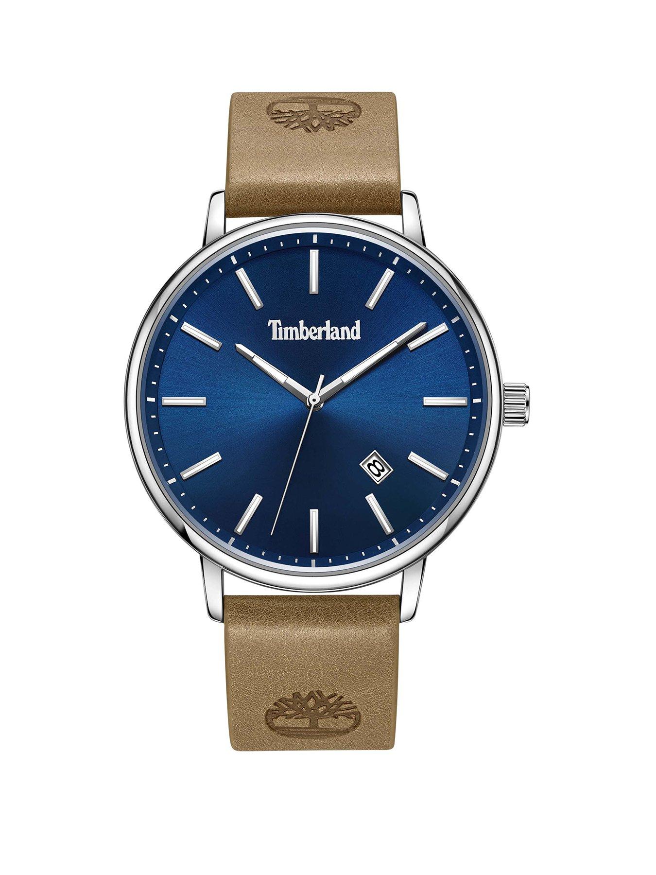 undefined Timberland Spencer S Brown Leather Strap 3ATM Watch