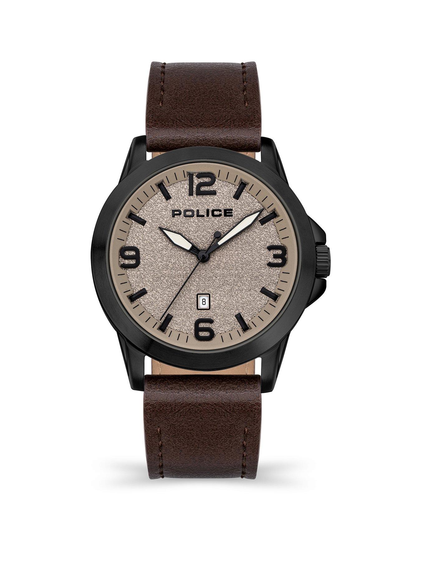 police-police-cliff-ipb-brown-leather-strap-watch