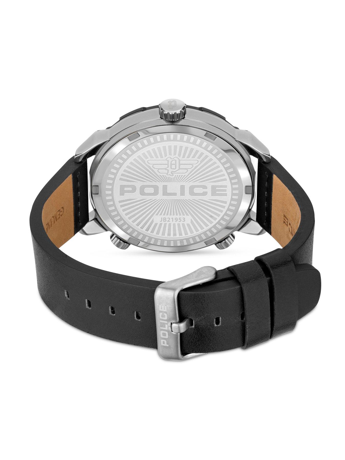 Image 3 of 5 of Police Police Ray Multi Dial Black Leather Strap Watch