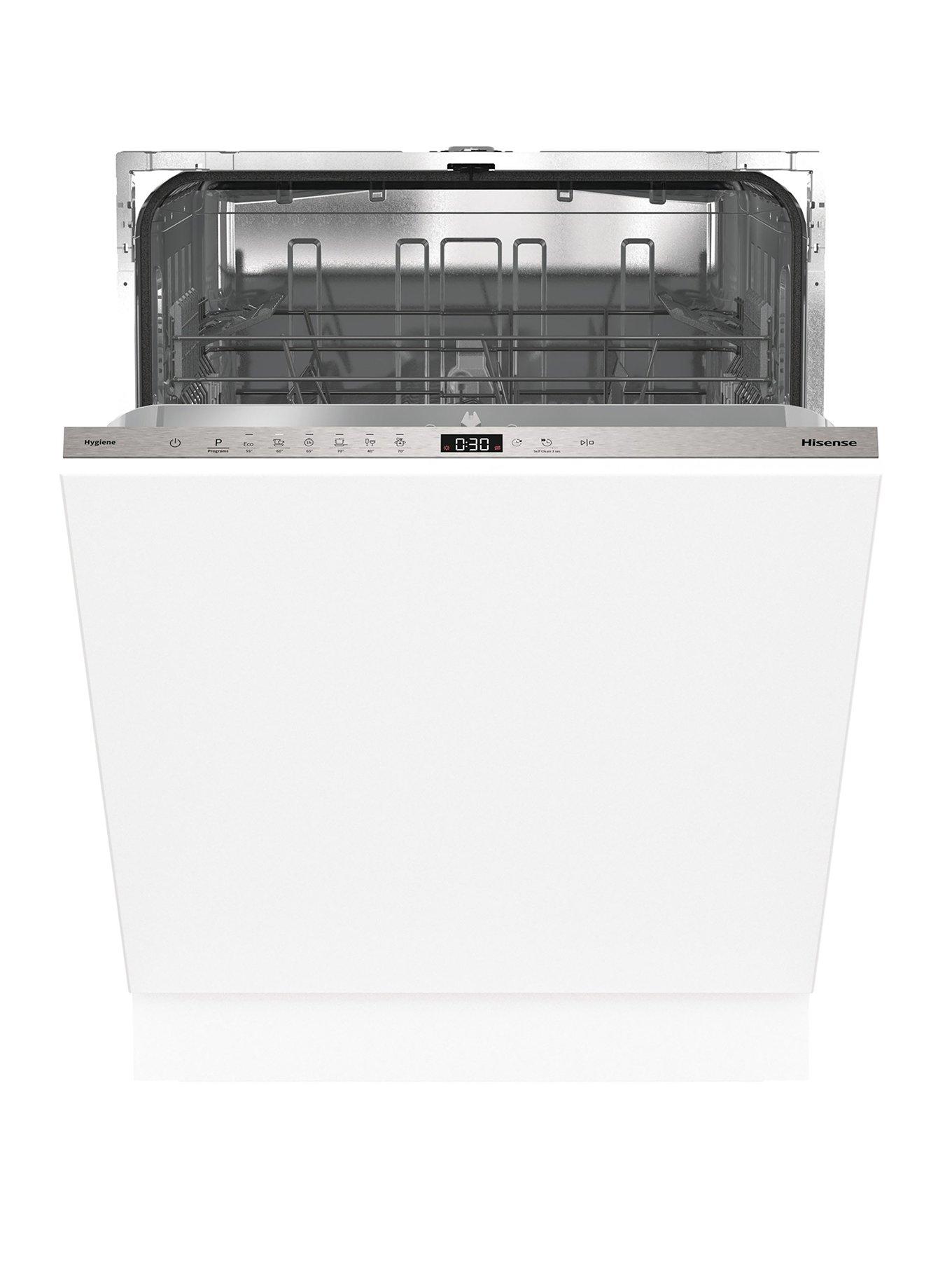 Image of Hisense HV642E90UK Fullsize 13-Place Settings Fully Integrated 15-Minute Quick Wash Dishwasher