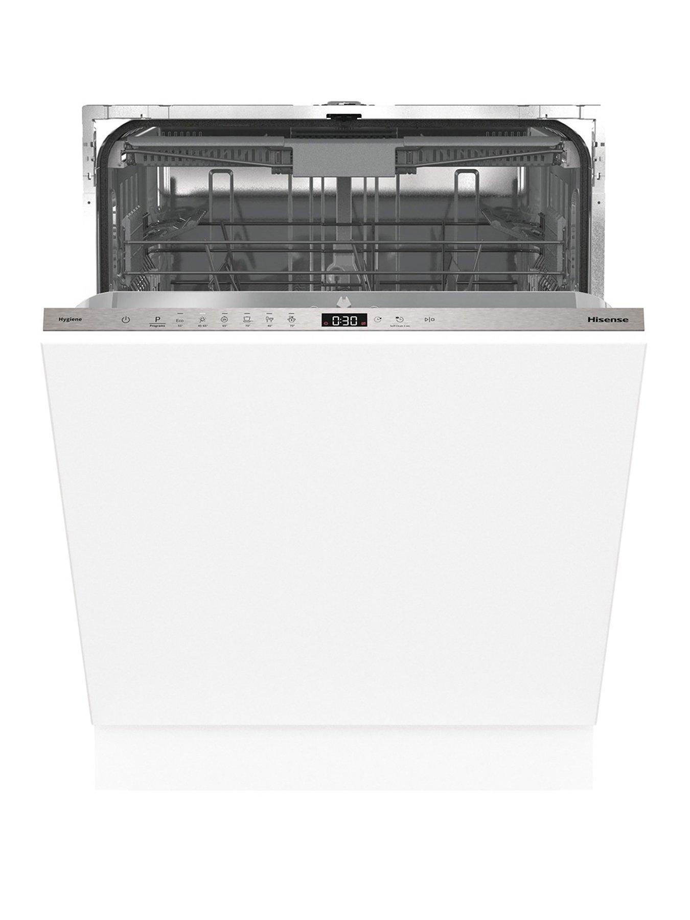 Hisense HV643D90UK Fullsize 16-Place Settings Fully Integrated 15-Minute Quick Wash Dishwasher