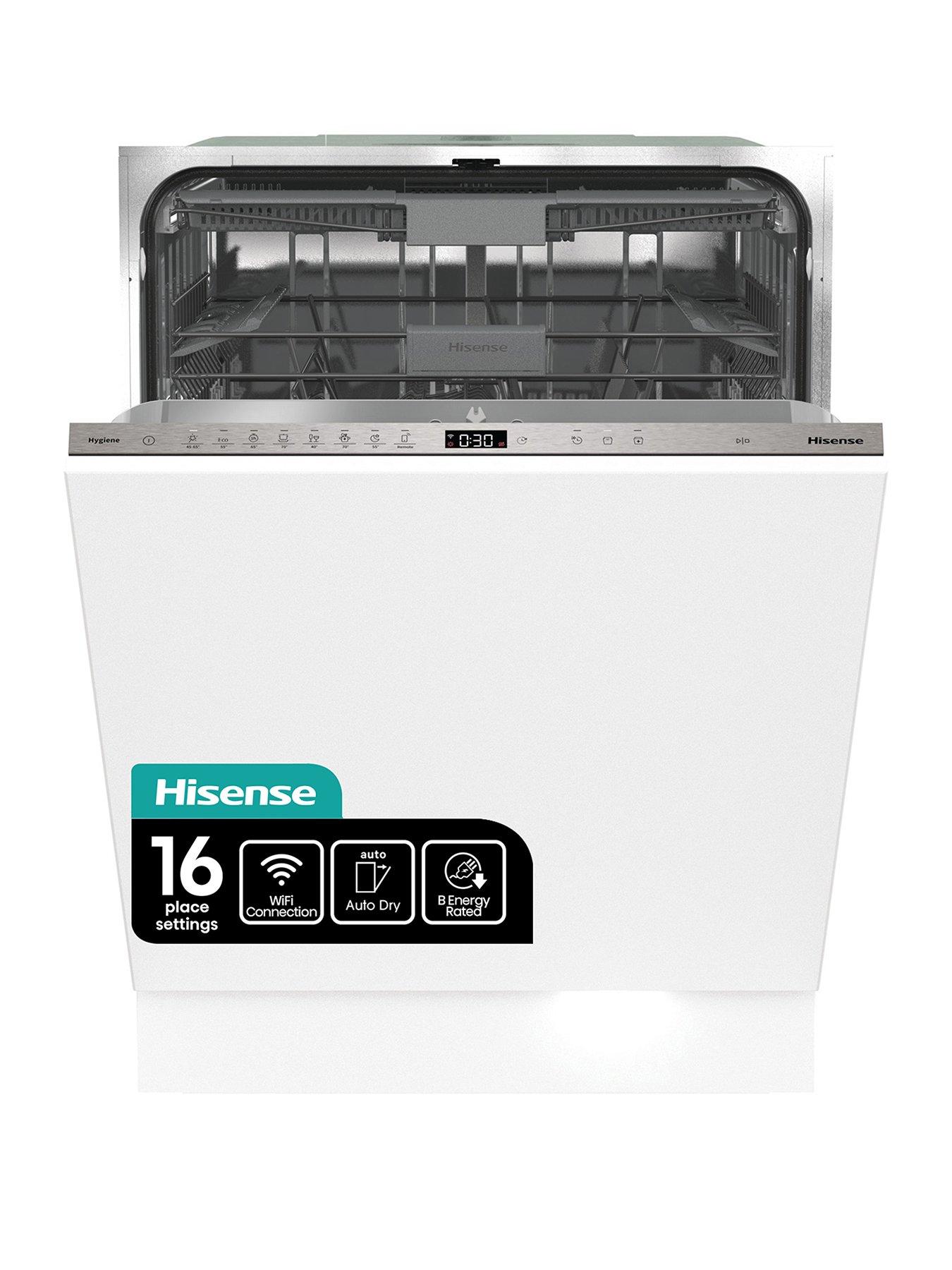 Image of Hisense Hisense HV673B60UK Full-Size 16 Place Settings Fully Integrated 15 Minute Quick Wash Dishwasher
