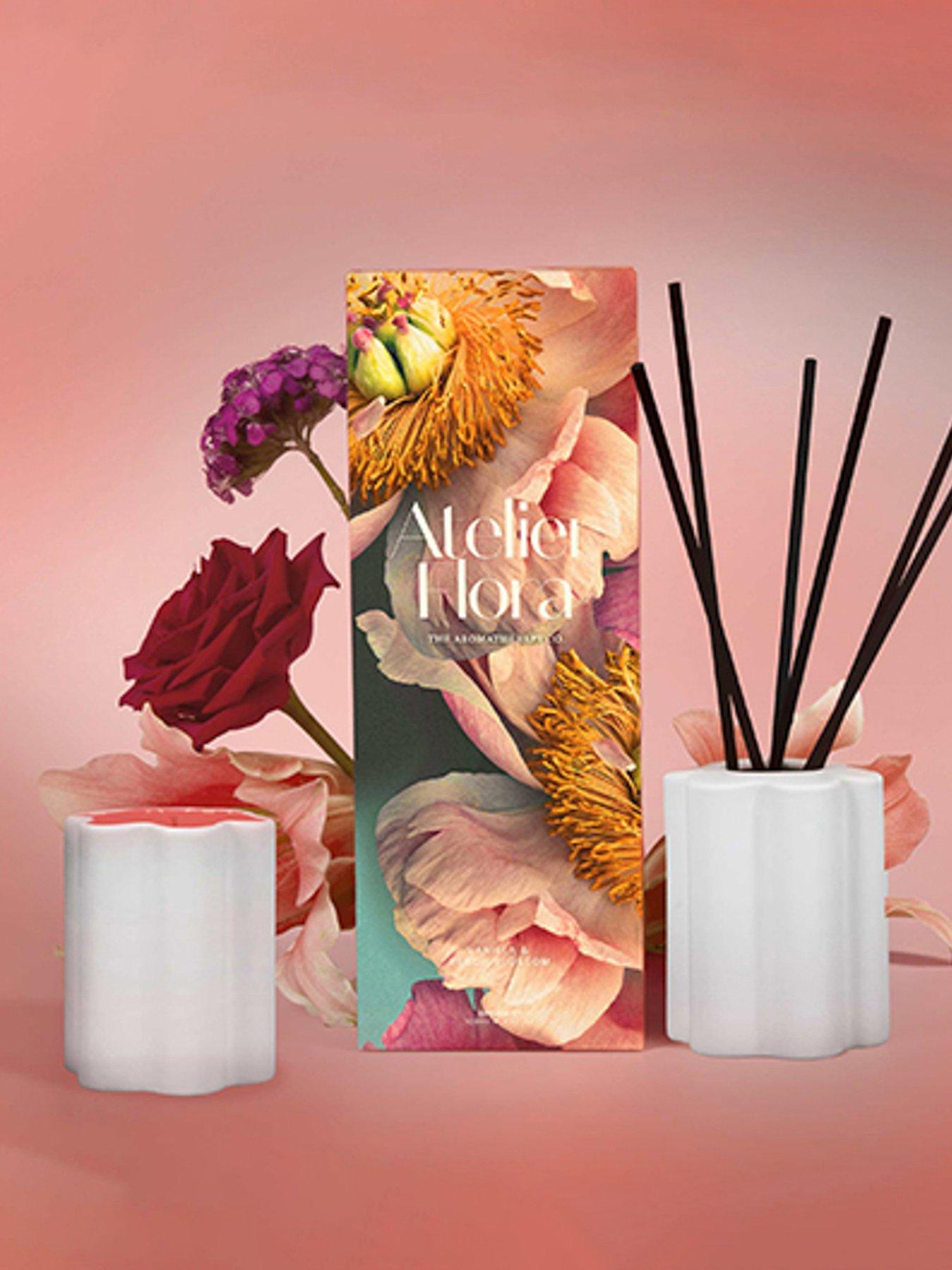 Image 1 of 5 of The Aromatherapy Co. Atelier Flora 100ml Diffuser - Vanilla &amp; Peach Blossom