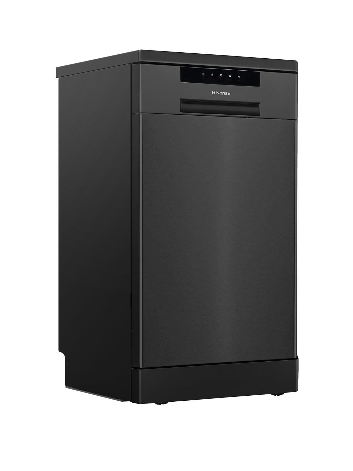 undefined Hisense HS523E15BUK Slimline 10 Place Settings 30 Minute Quick Wash Dishwasher - Black