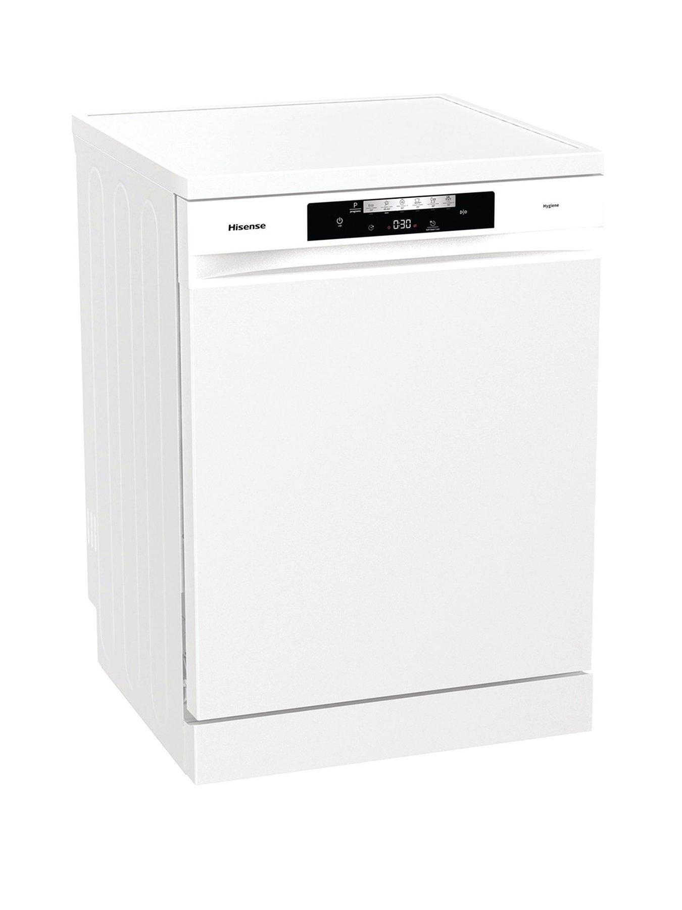 Hisense HS642D90WUK Fullsize 14-Place Settings 15-Minute Quick Wash Dishwasher - White