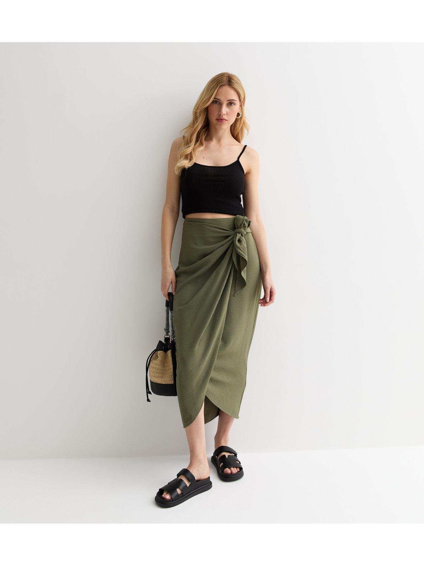 new-look-khaki-sarong-midi-skirtback