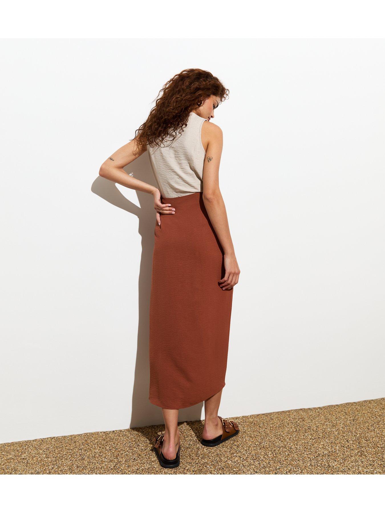 new-look-rust-sarong-midi-skirtstillFront