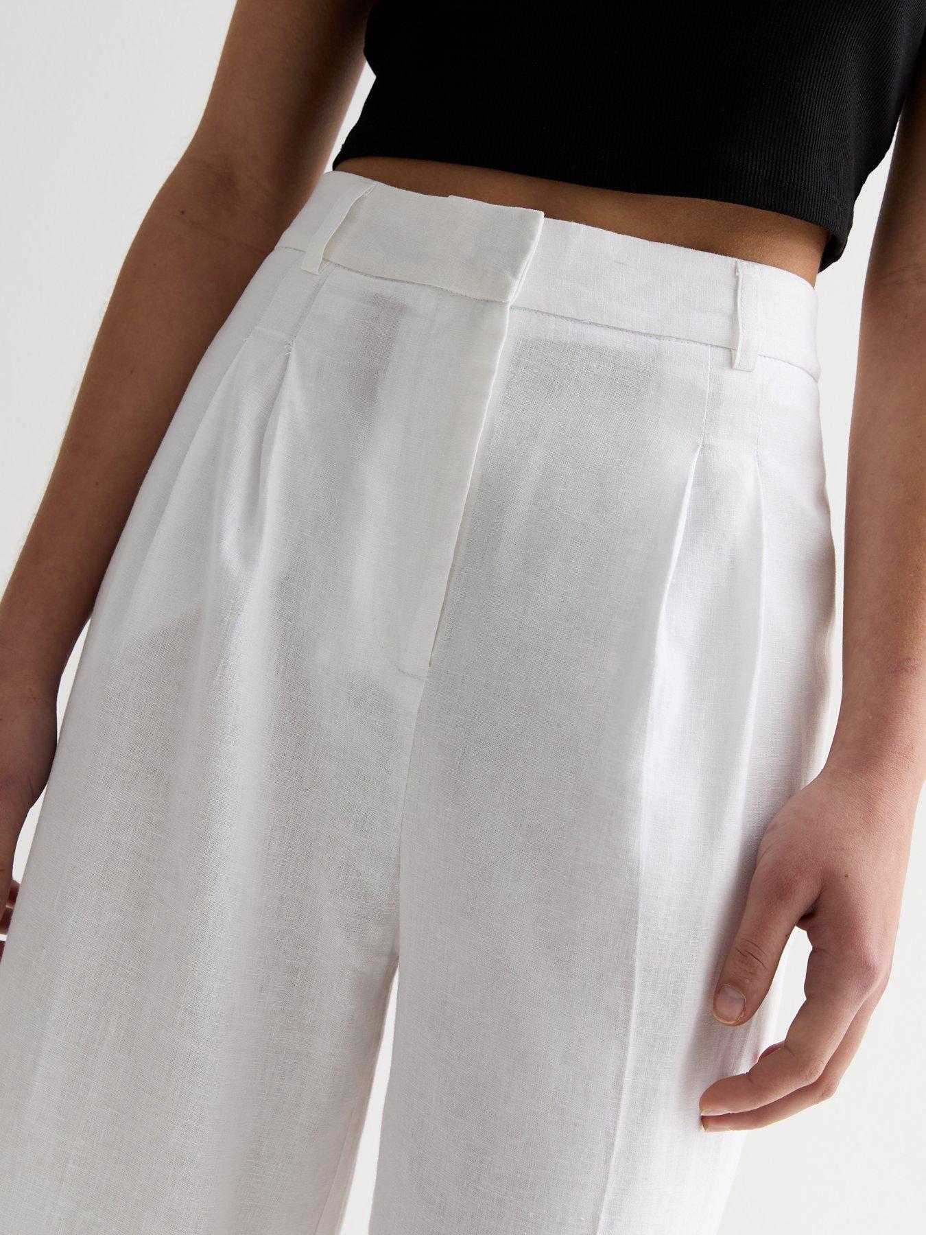 new-look-white-linen-blend-wide-leg-trousersoutfit