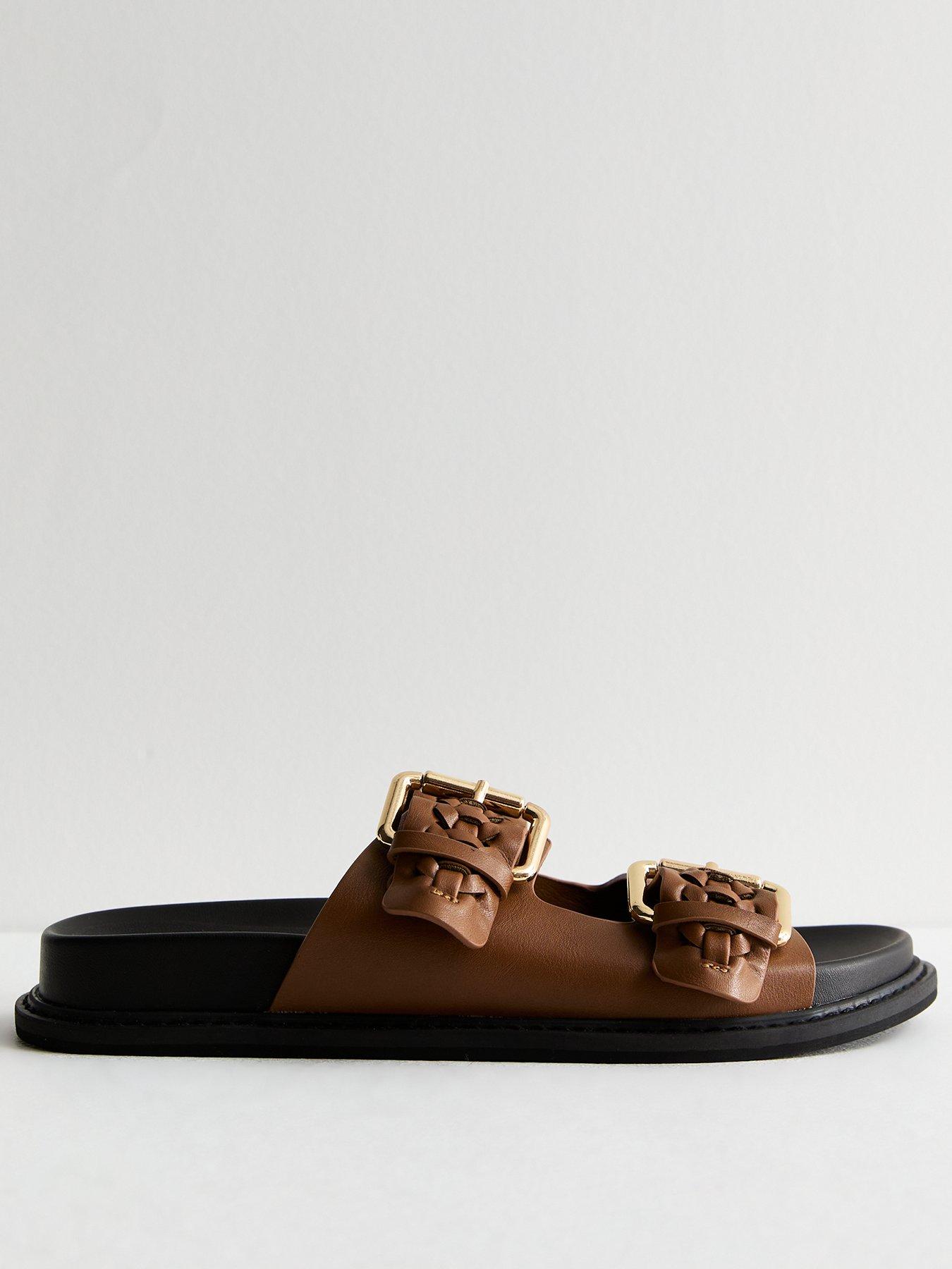 new-look-tan-plaited-chunky-sliders