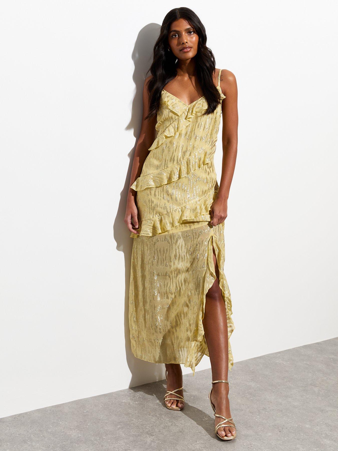 new-look-gold-strappy-ruffle-split-hem-maxi-dressback