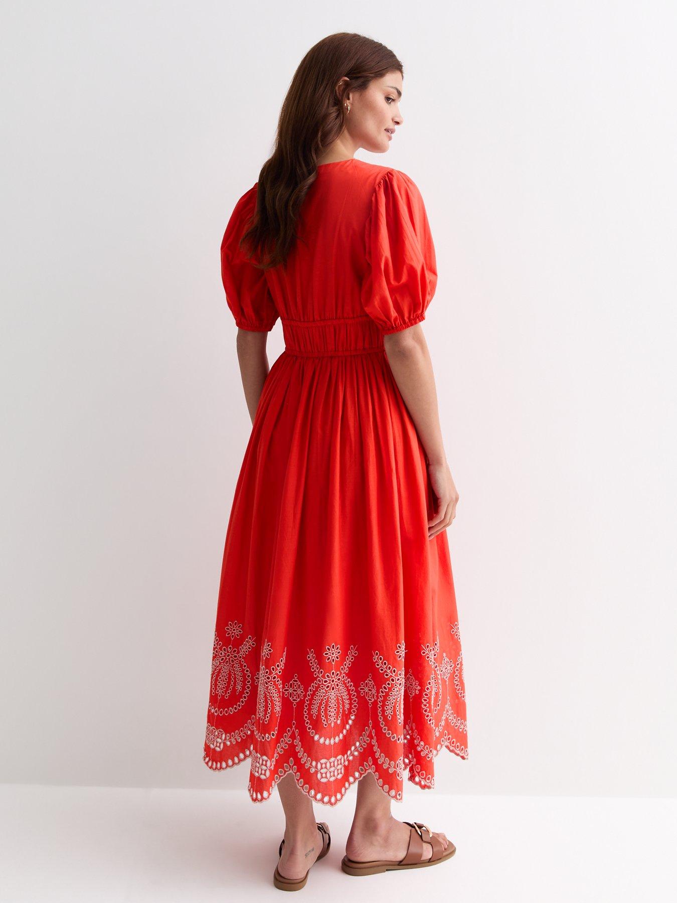 new-look-red-cotton-broderie-hem-midi-dressstillFront