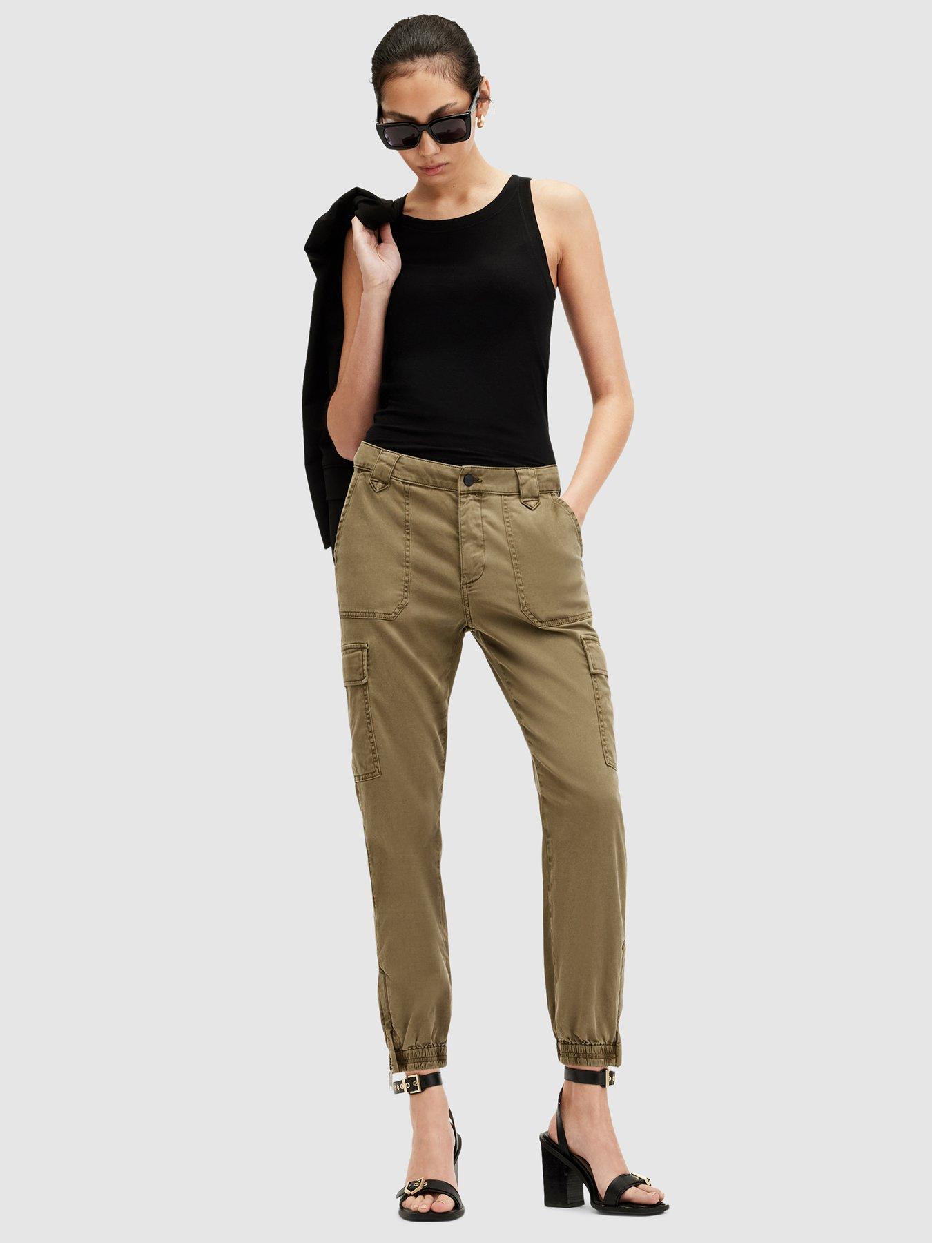 allsaints-nola-trouser-green