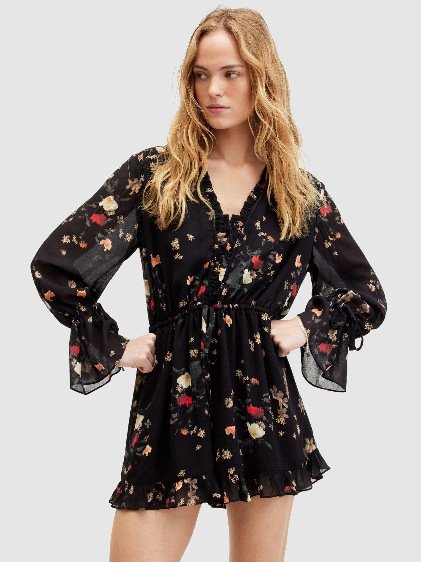 undefined Daria Kora Playsuit - Black