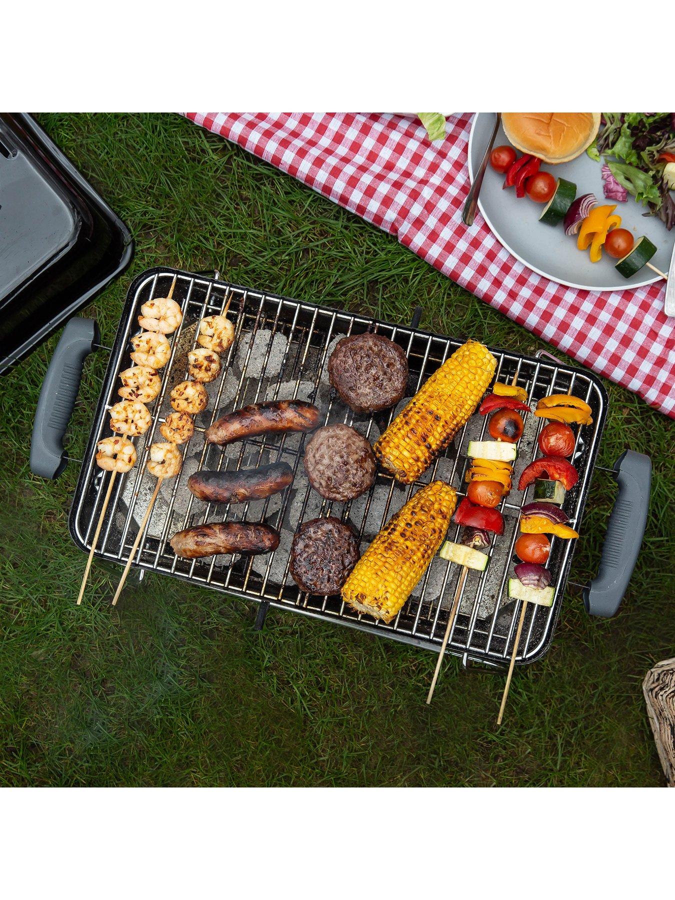 Image 5 of 7 of George Foreman On-The-Go Portable Charcoal BBQ - Black
