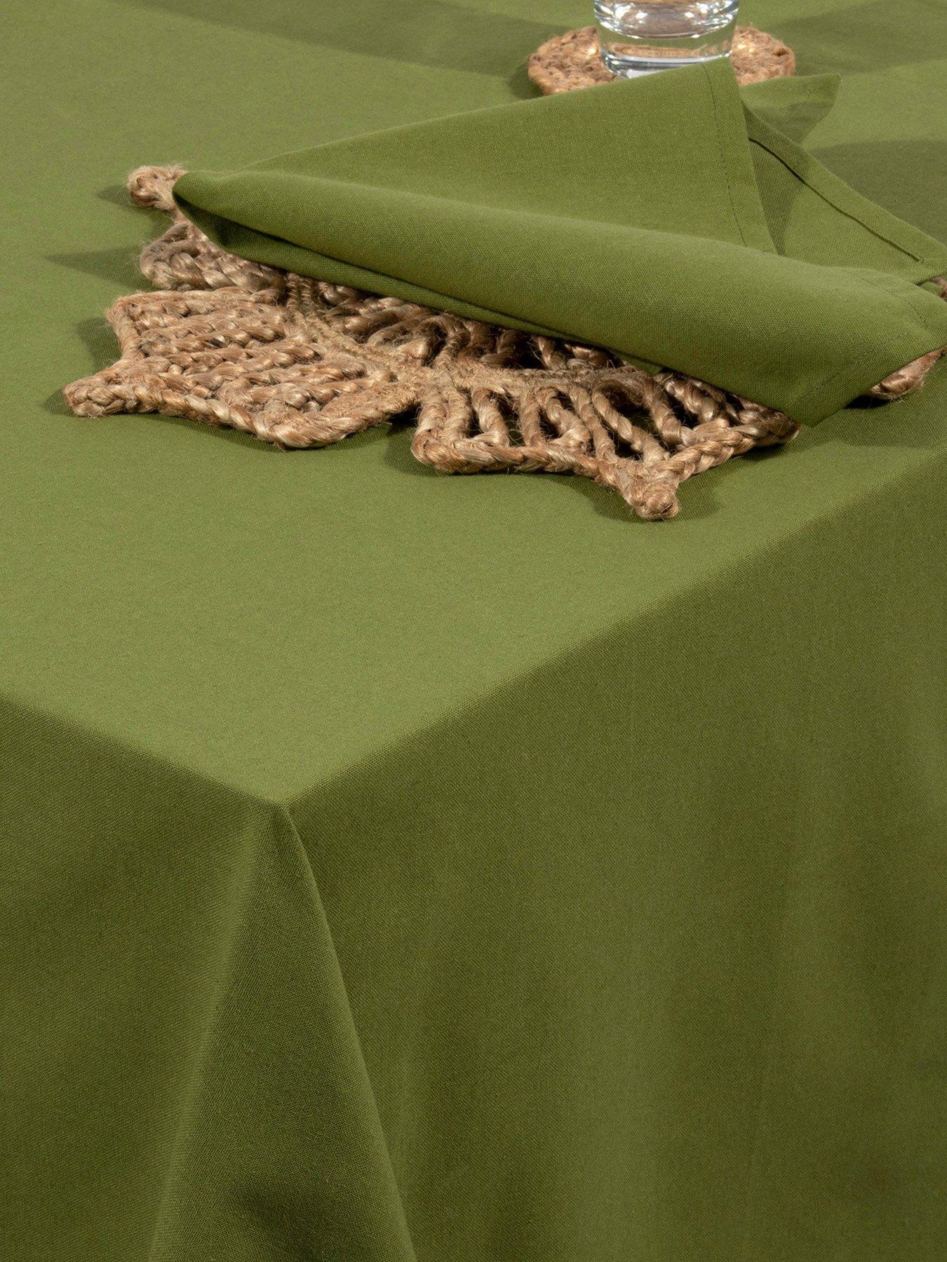 undefined Avon 100% Cotton Tablecloth Olive