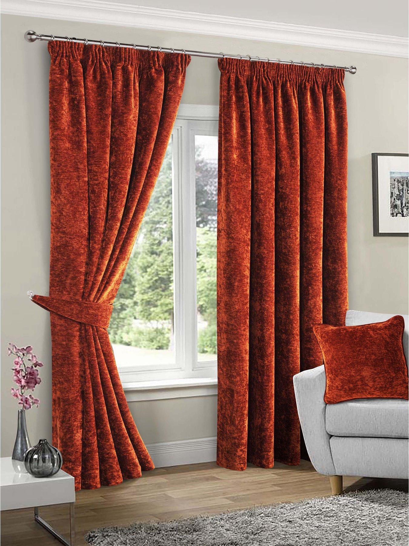 very-home-camden-chenille-blackout-pleat-curtains-90x108