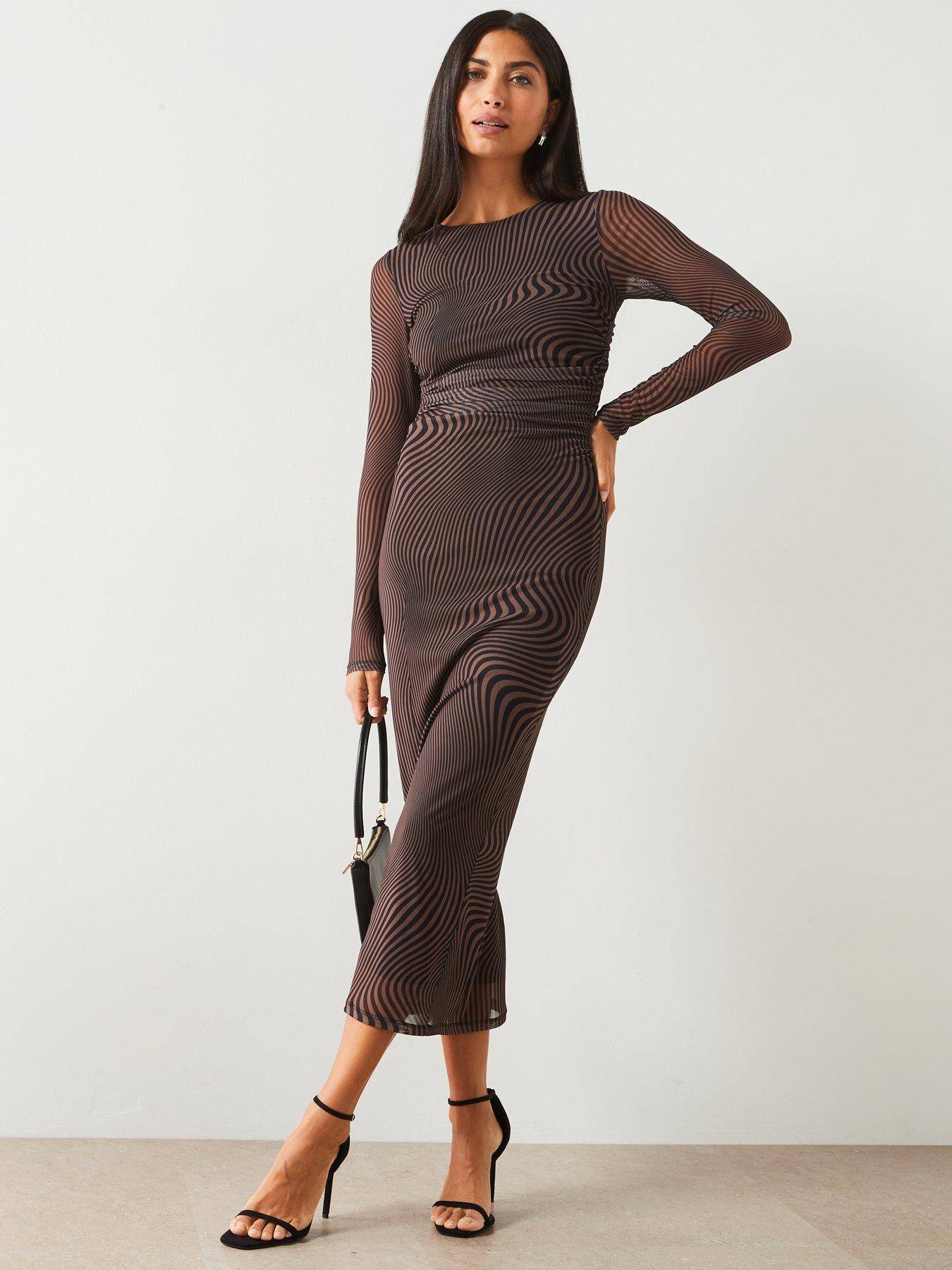 v-by-very-long-sleeve-mesh-dress-brownback