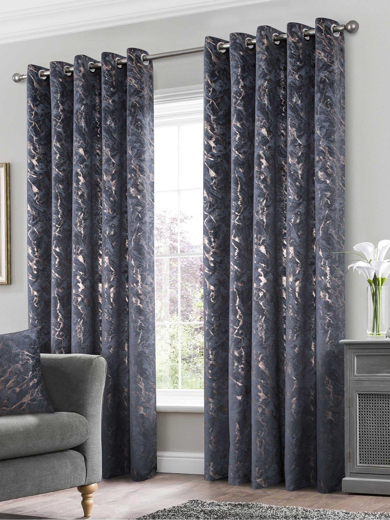 very-home-mabel-super-thermal-velour-eyelet-curtains