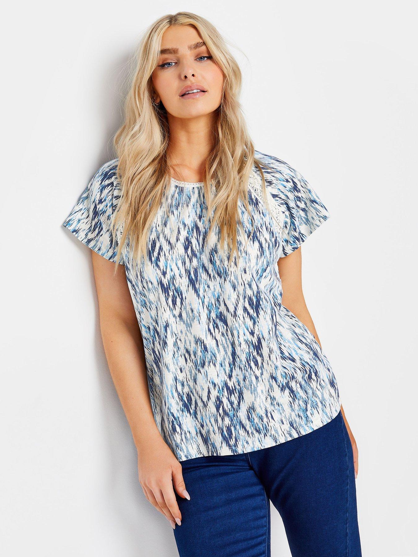 mco-blue-aztec-insert-lace-trim-cotton-top