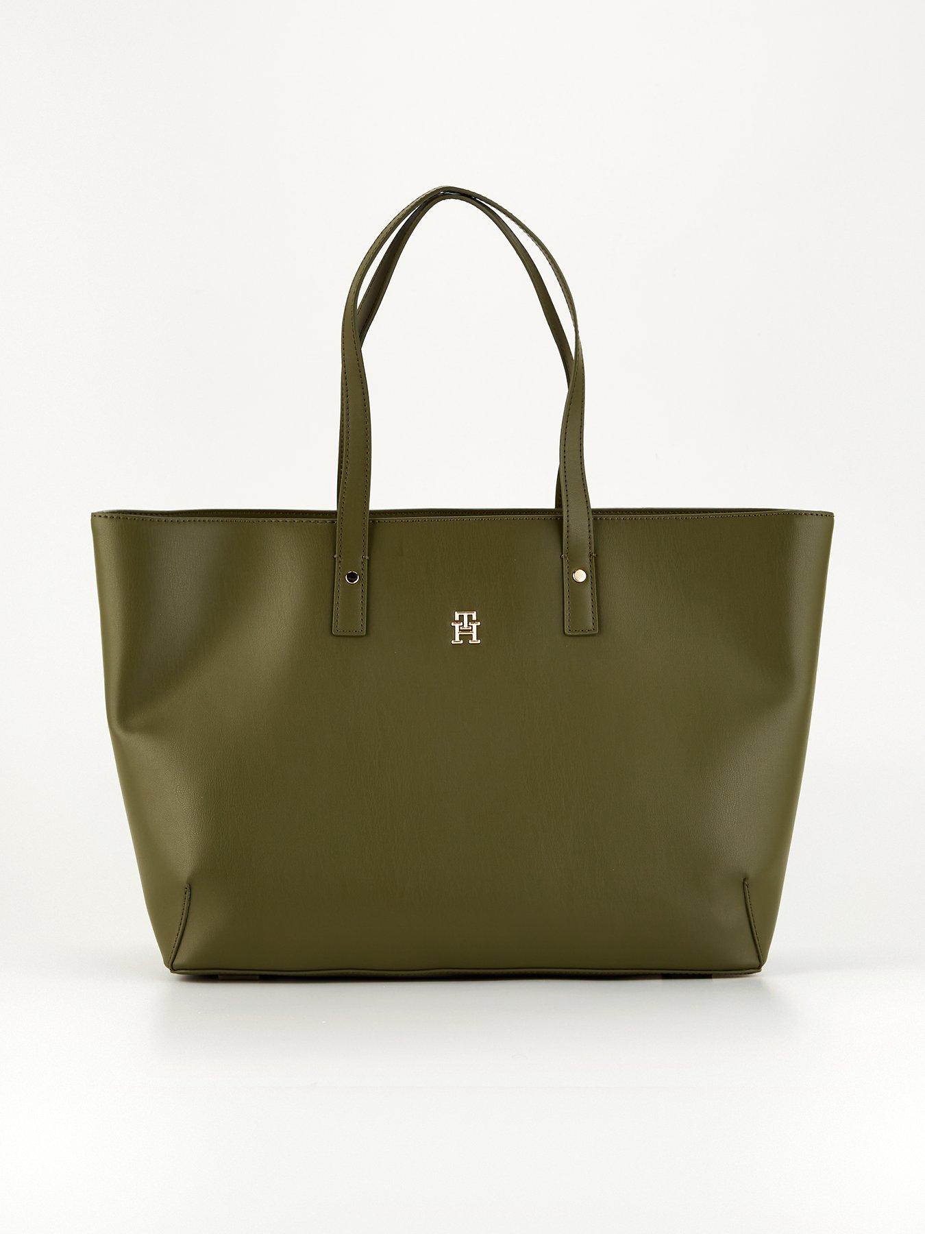 Tommy Hilfiger Metal Monogram Logo Tote Bag Green Very Ireland